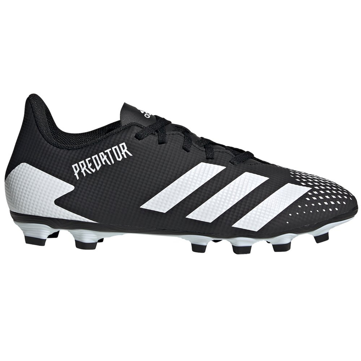 adidas PREDATOR 20.4 Gras / Kunstgras Voetbalschoenen (FxG) Zwart Wit Zwart