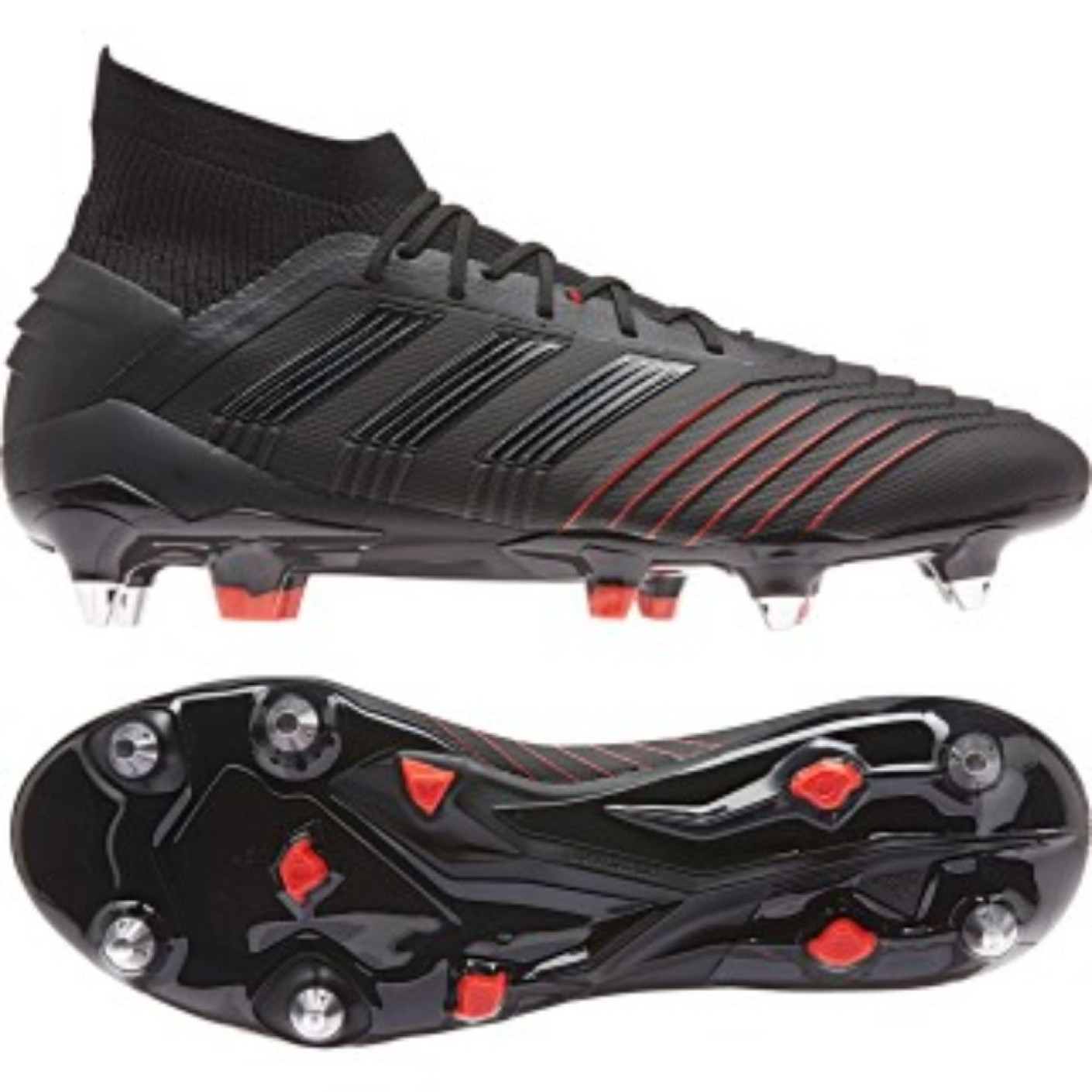 adidas PREDATOR 19.1 SG Voetbalschoenen Zwart