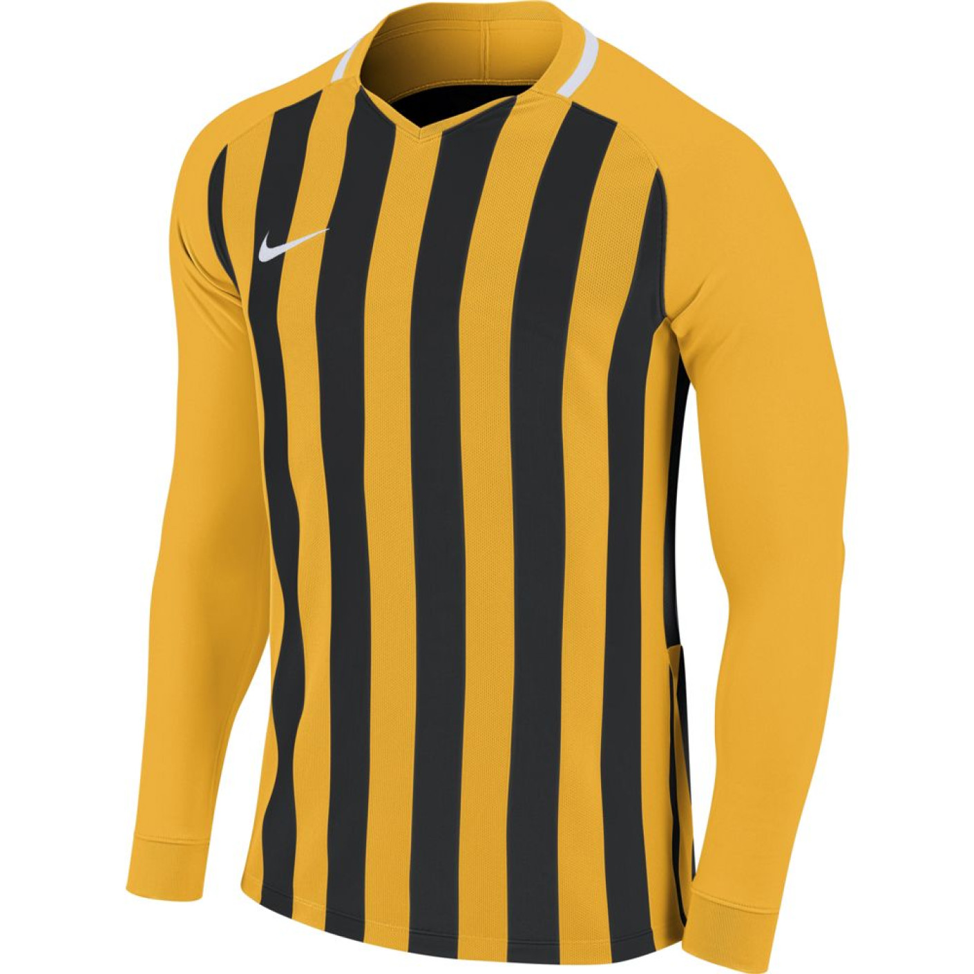 Nike Striped Division III Voetbalshirt Lange Mouwen Kids University Gold