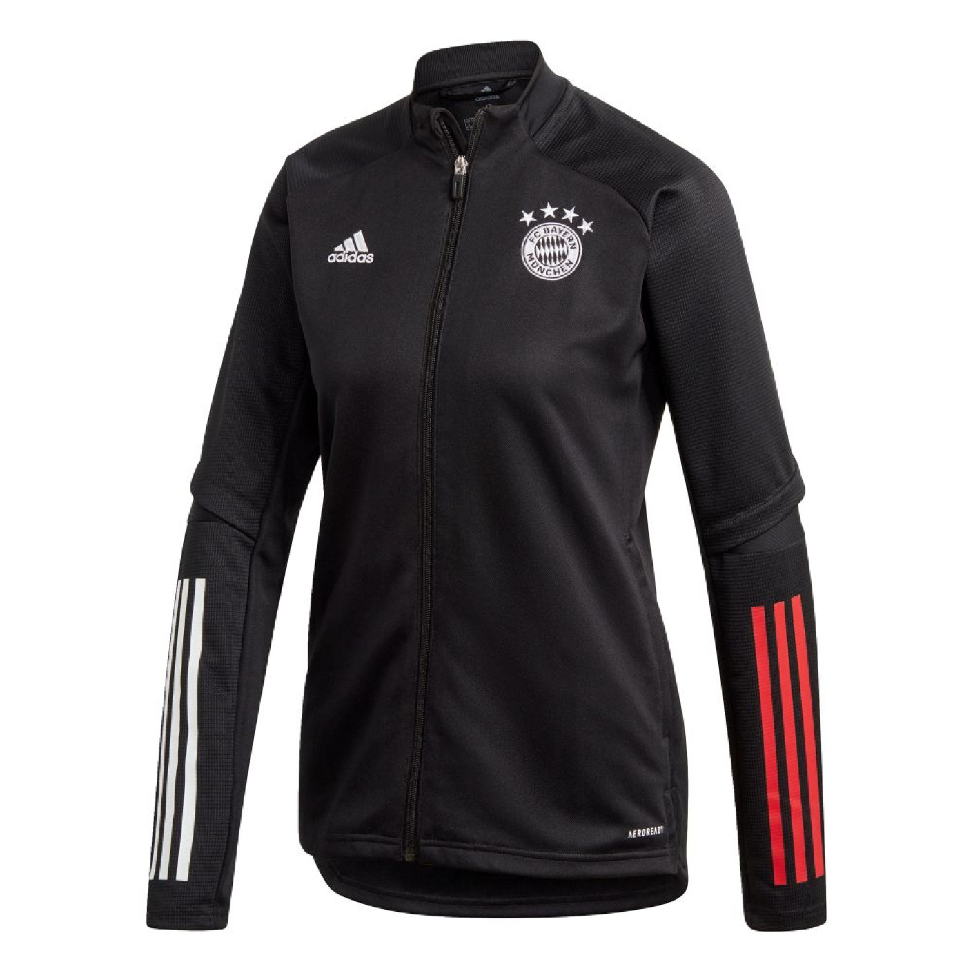 adidas Bayern Munchen Trainingsjack 2020-2021 Vrouwen Zwart Rood