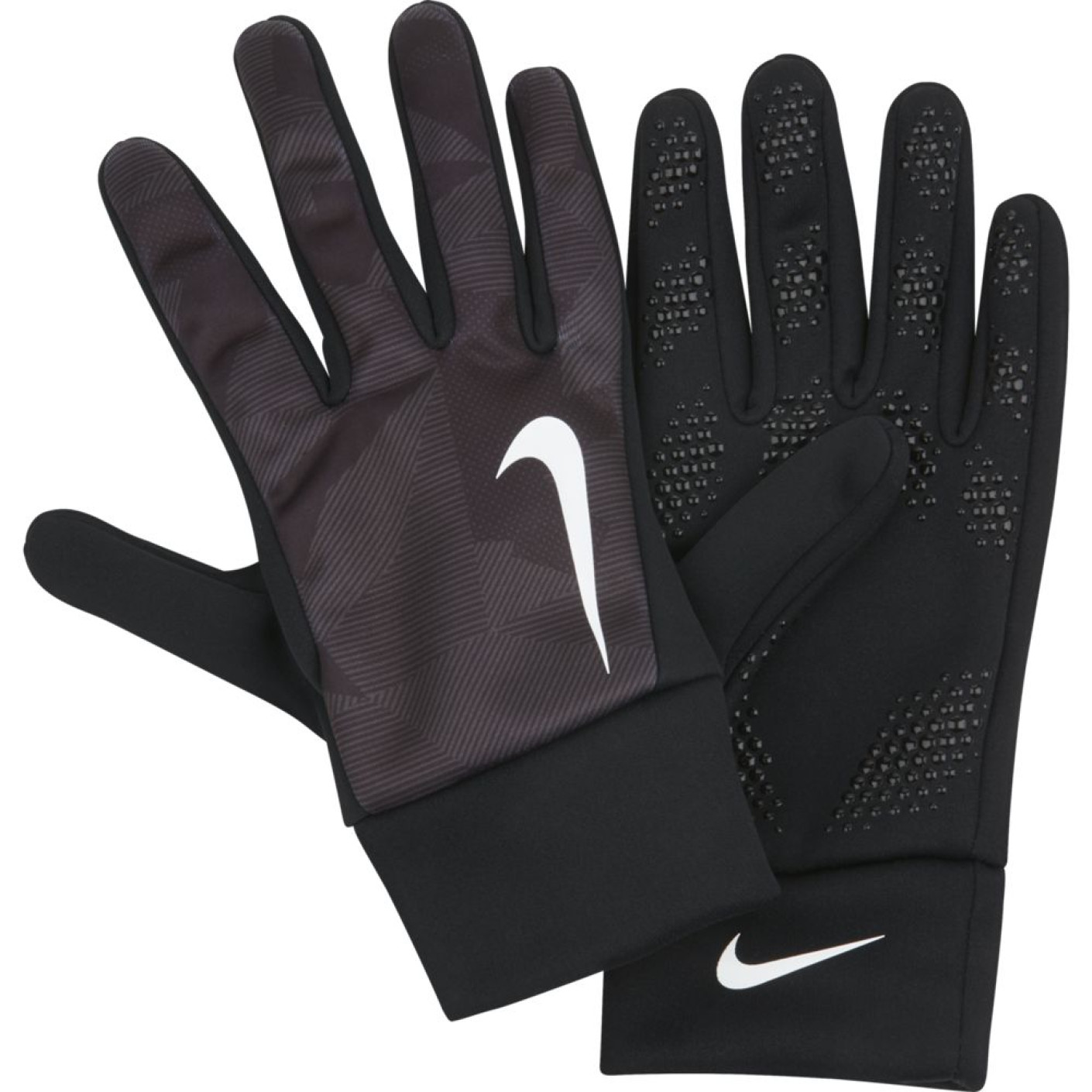 Nike HyperWarm Grip Handschoenen Zwart Grijs Wit
