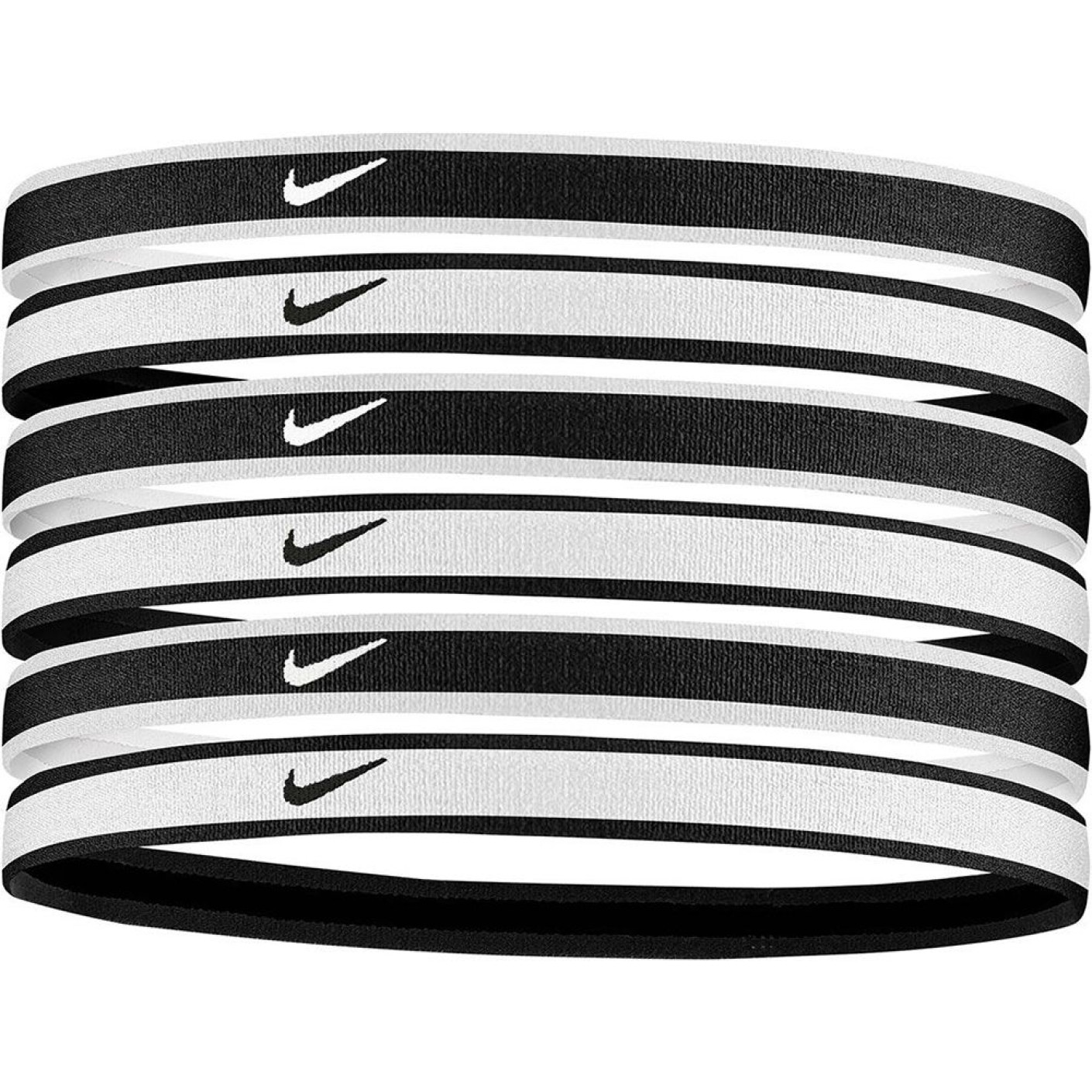 Nike TIPPED SWOOSH SPORT Bandeau Cheveux Noir Blanc 