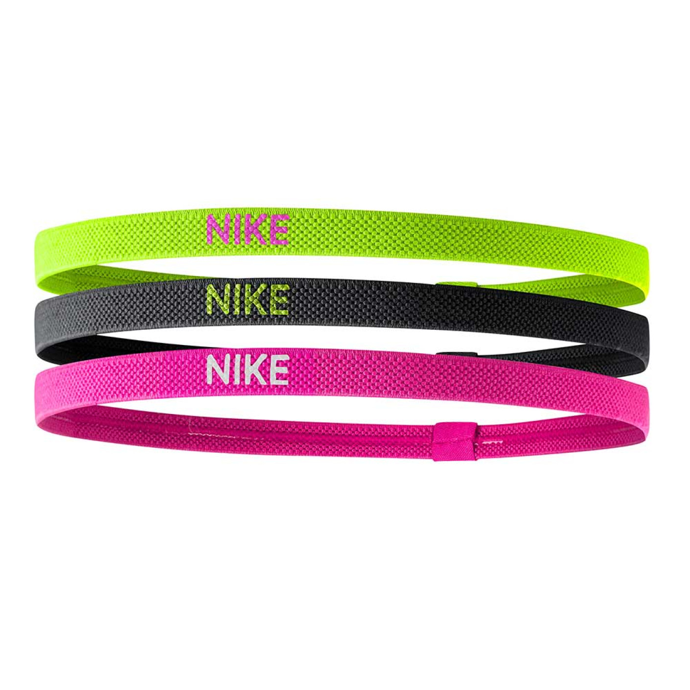 Nike Elastische Haarbanden 3stuks Volt Black Pink