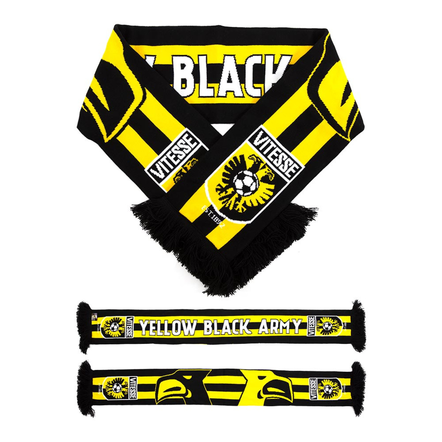 Vitesse Fansjaal Yellow Black Army