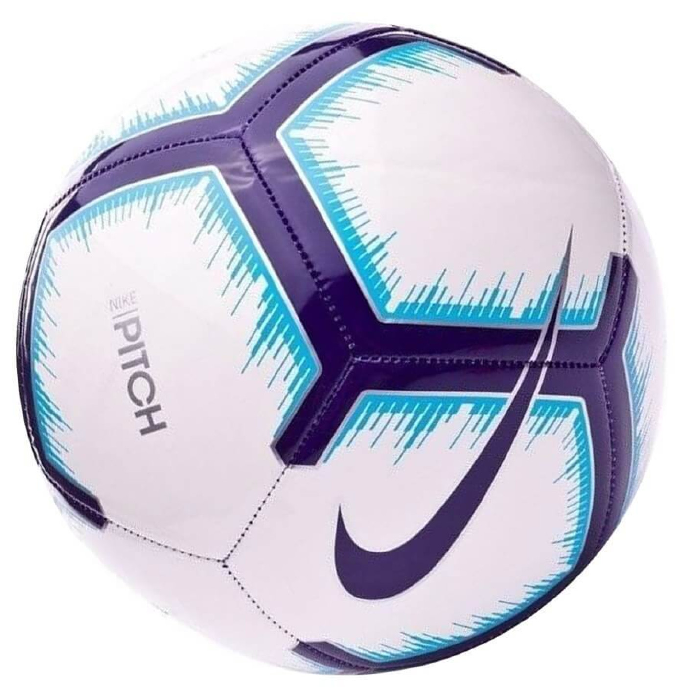 Nike Pitch FA18 Voetbal White Blue Purple