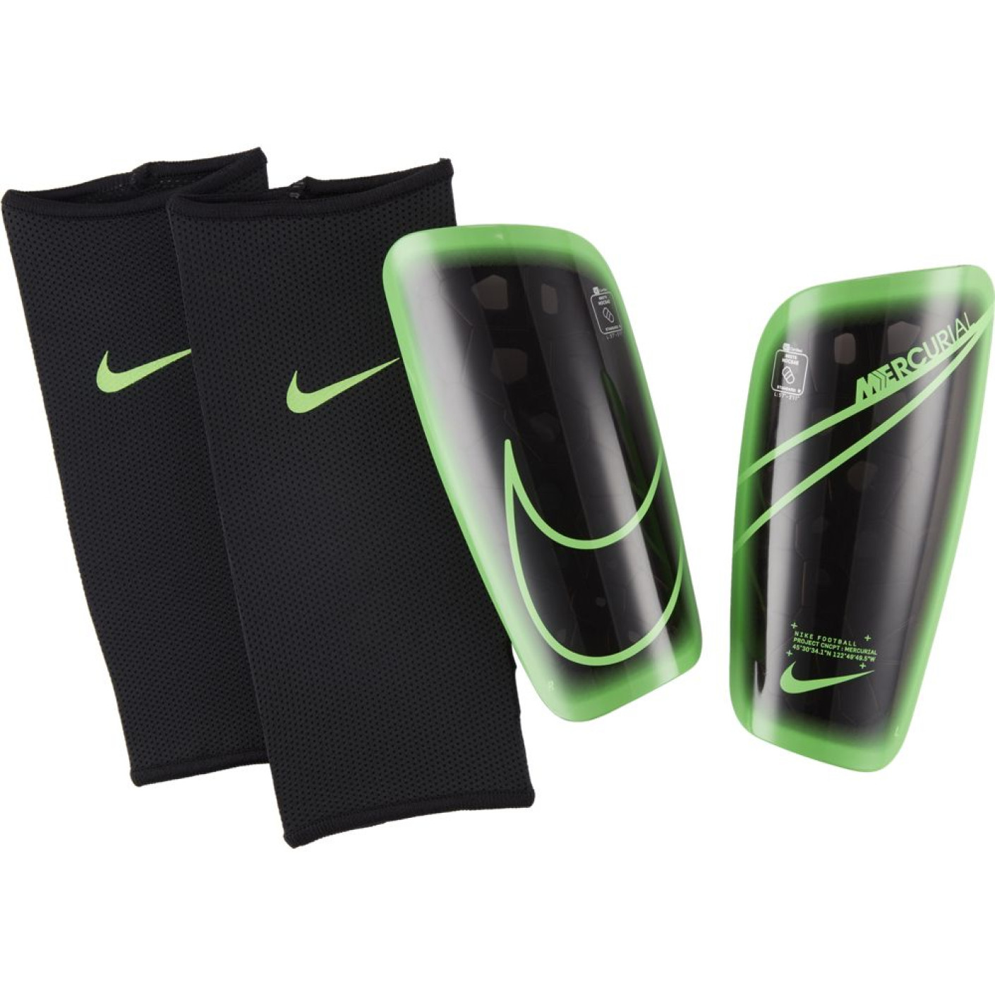 Nike Mercurial Lite Scheenbeschermers Zwart Groen