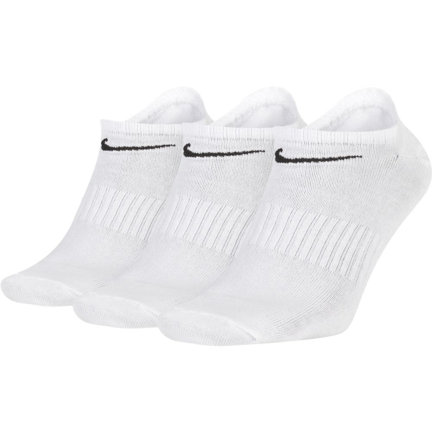 Nike Everyday Lightweight Socquettes No-Show 3-Pack Blanc
