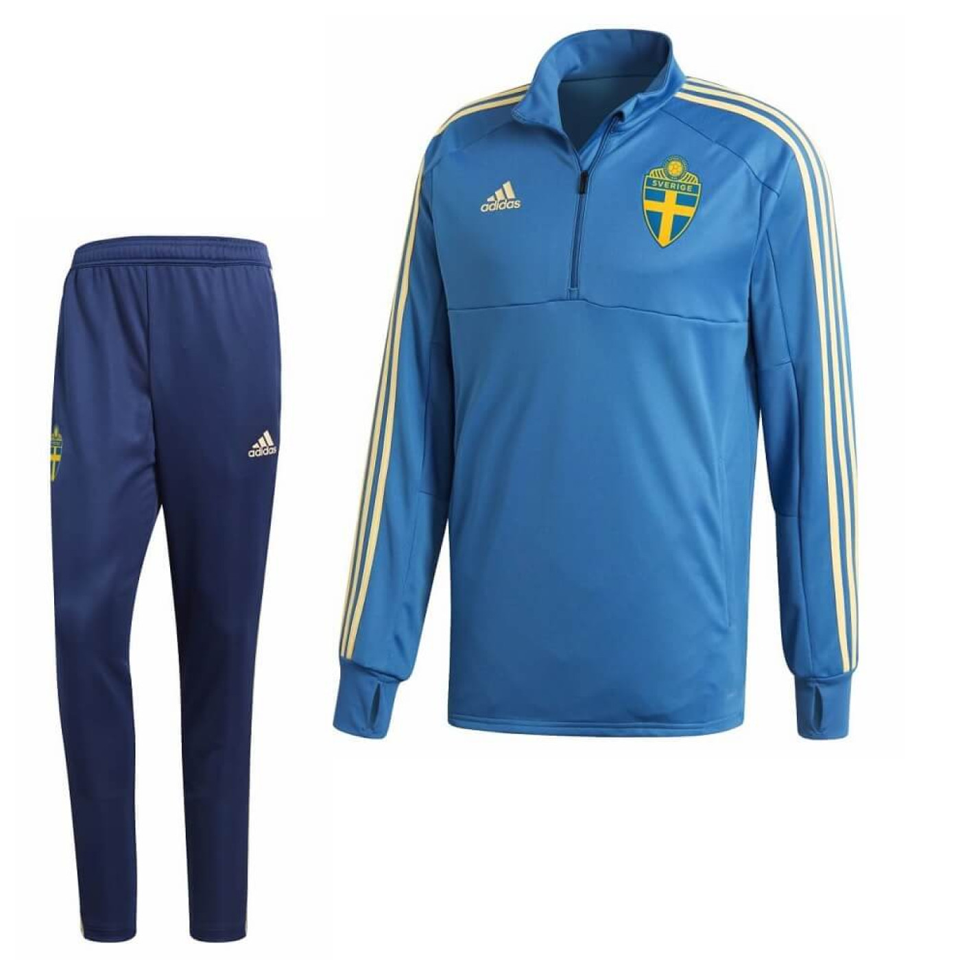 adidas Zweden Trainingspak 2018-2020 Royal Easyellow