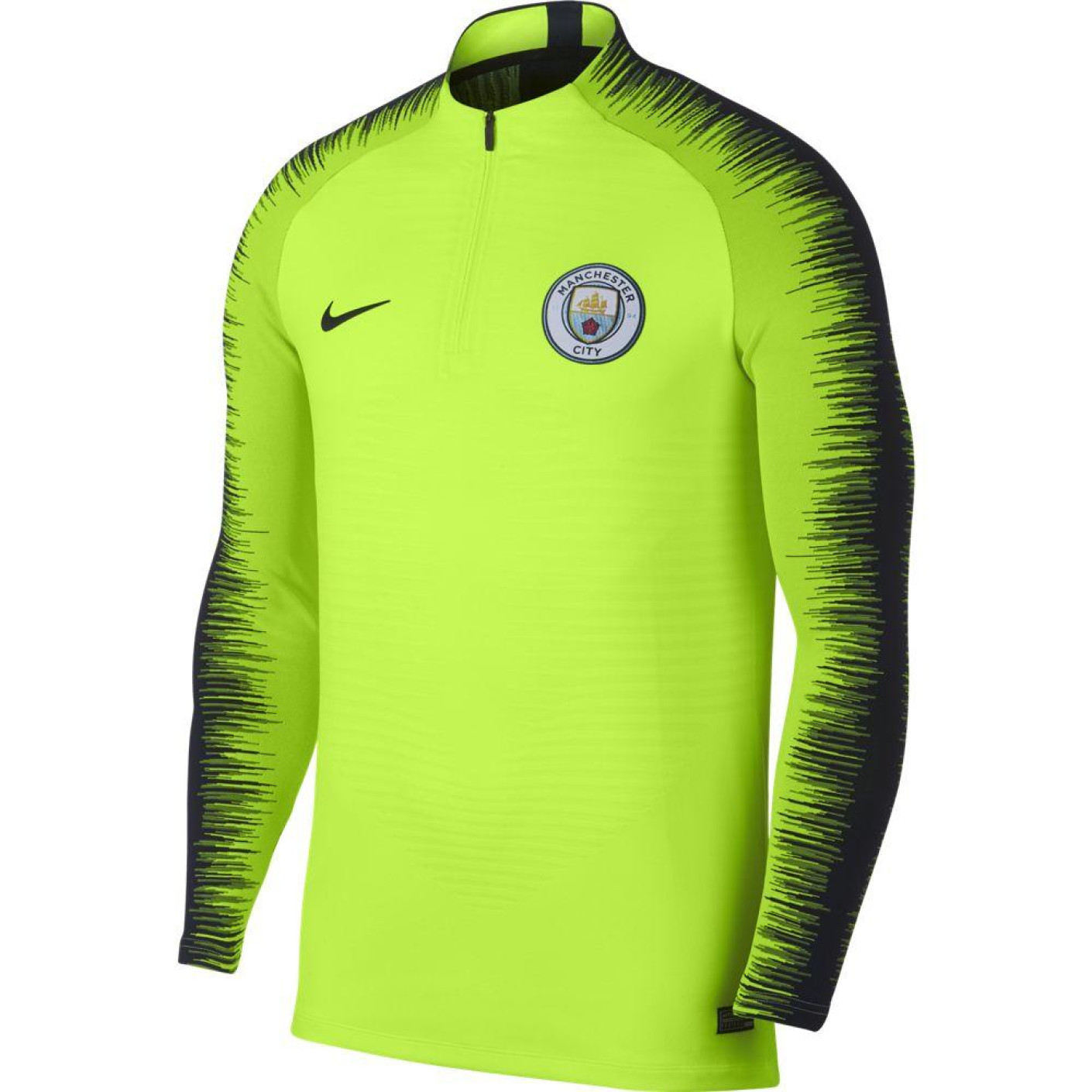 Nike Manchester City VaporKnit Strike Trainingspak 2018 2019 Geel Zwart Voetbalshop.be