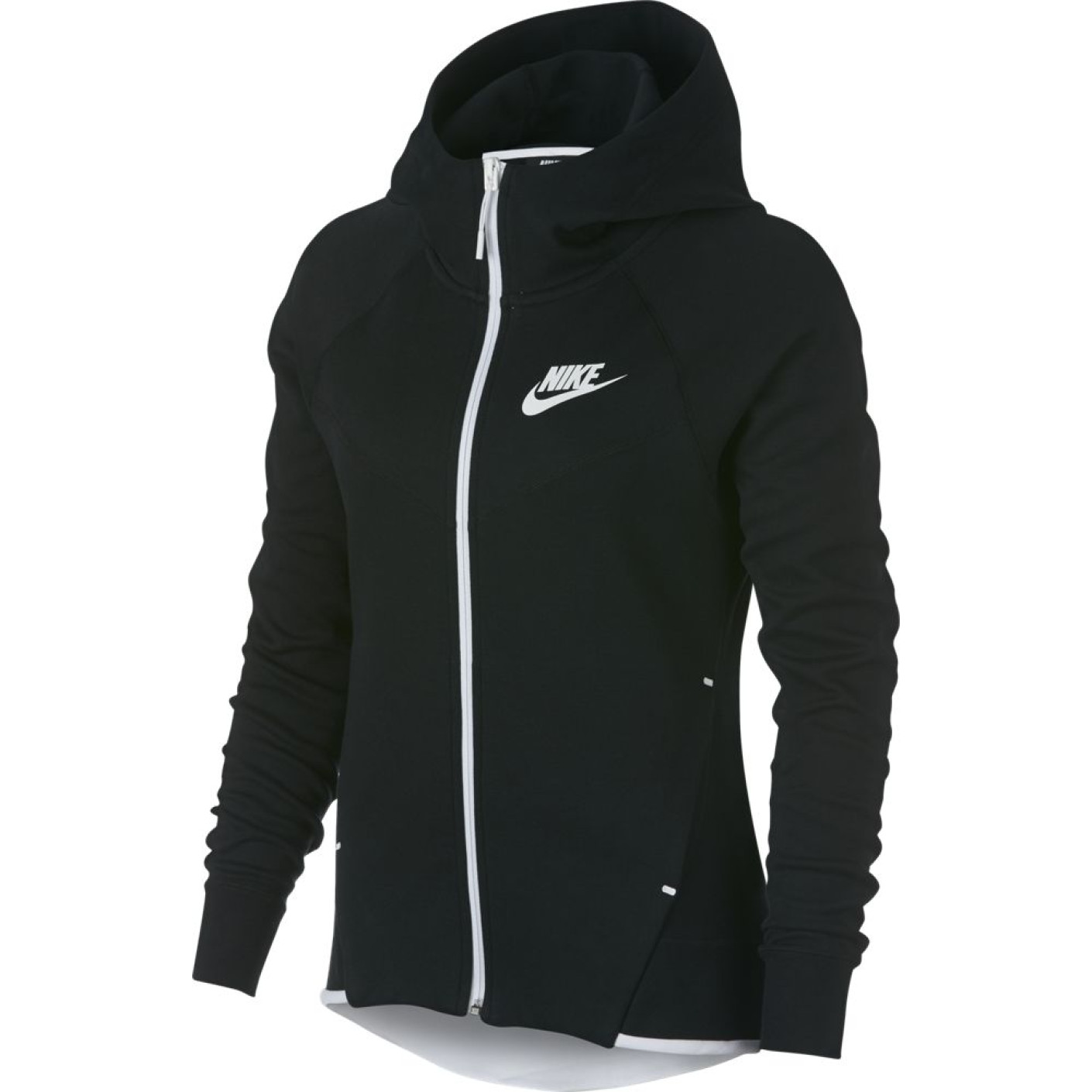 Nike Sportswear Tech Fleece Vrouwen Hoodie Zwart Wit