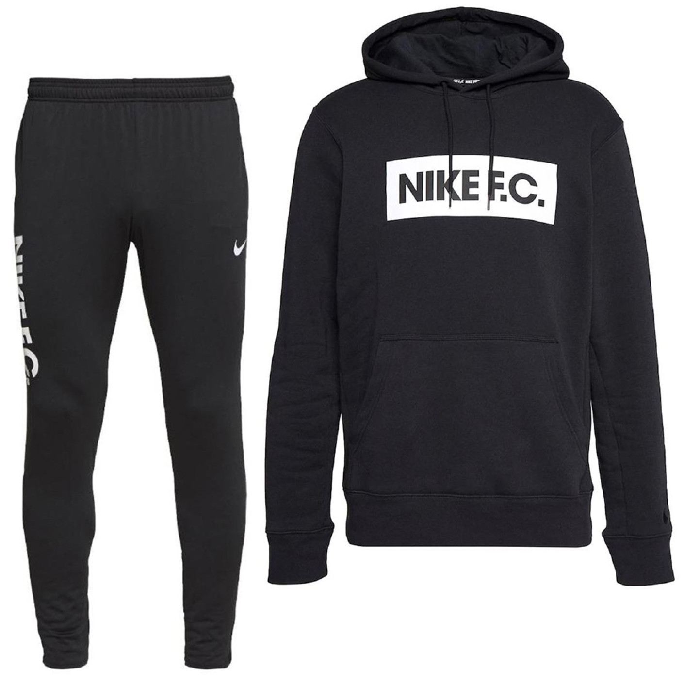 Nike FC Essential Hoodie Trainingspak Fleece Zwart