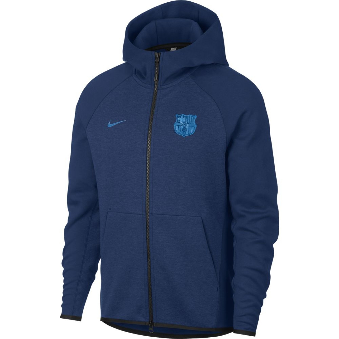 Nike FC Barcelona Tech Fleece Hoodie Blauw