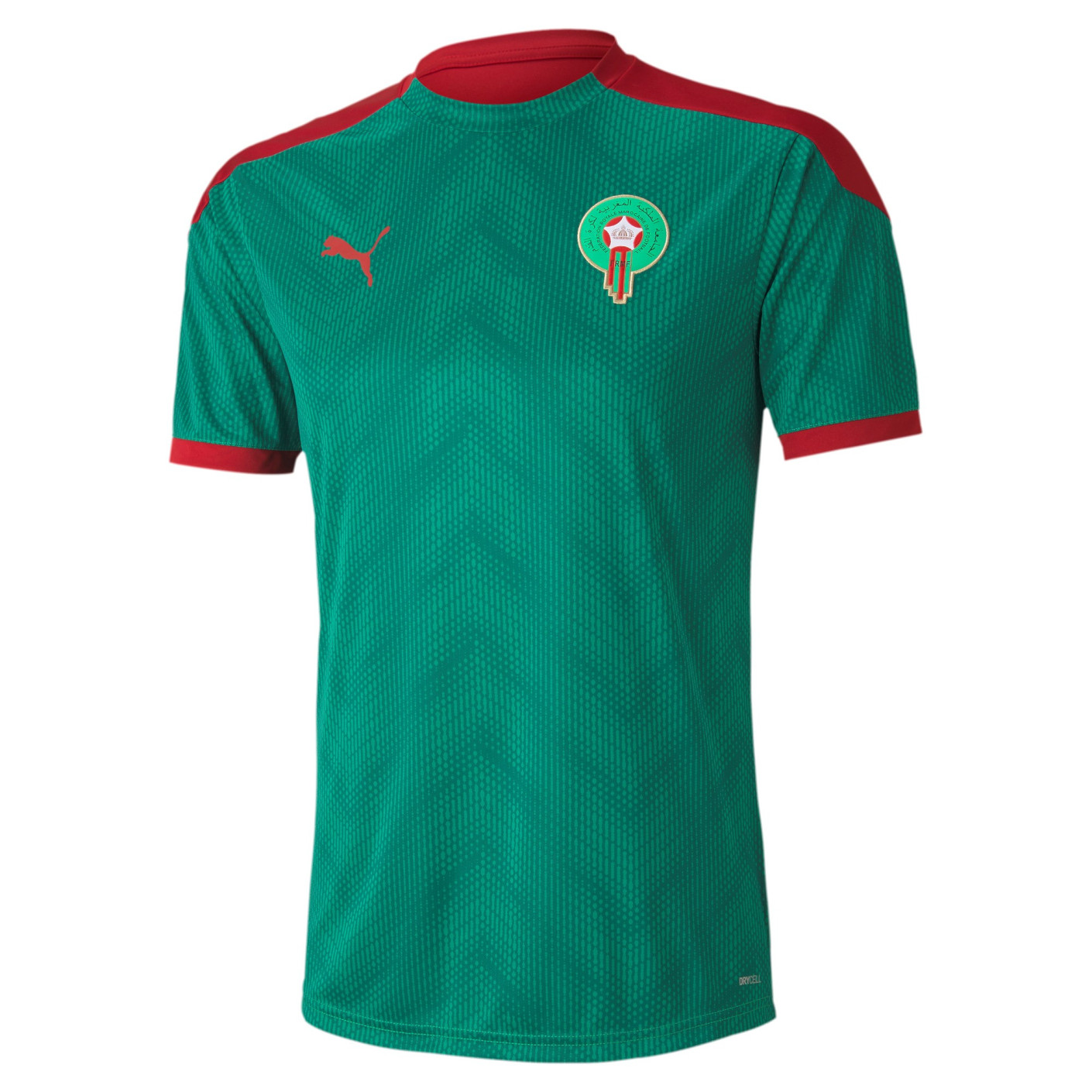 PUMA Marokko Stadium Trainingsshirt 2020-2021 Groen Rood