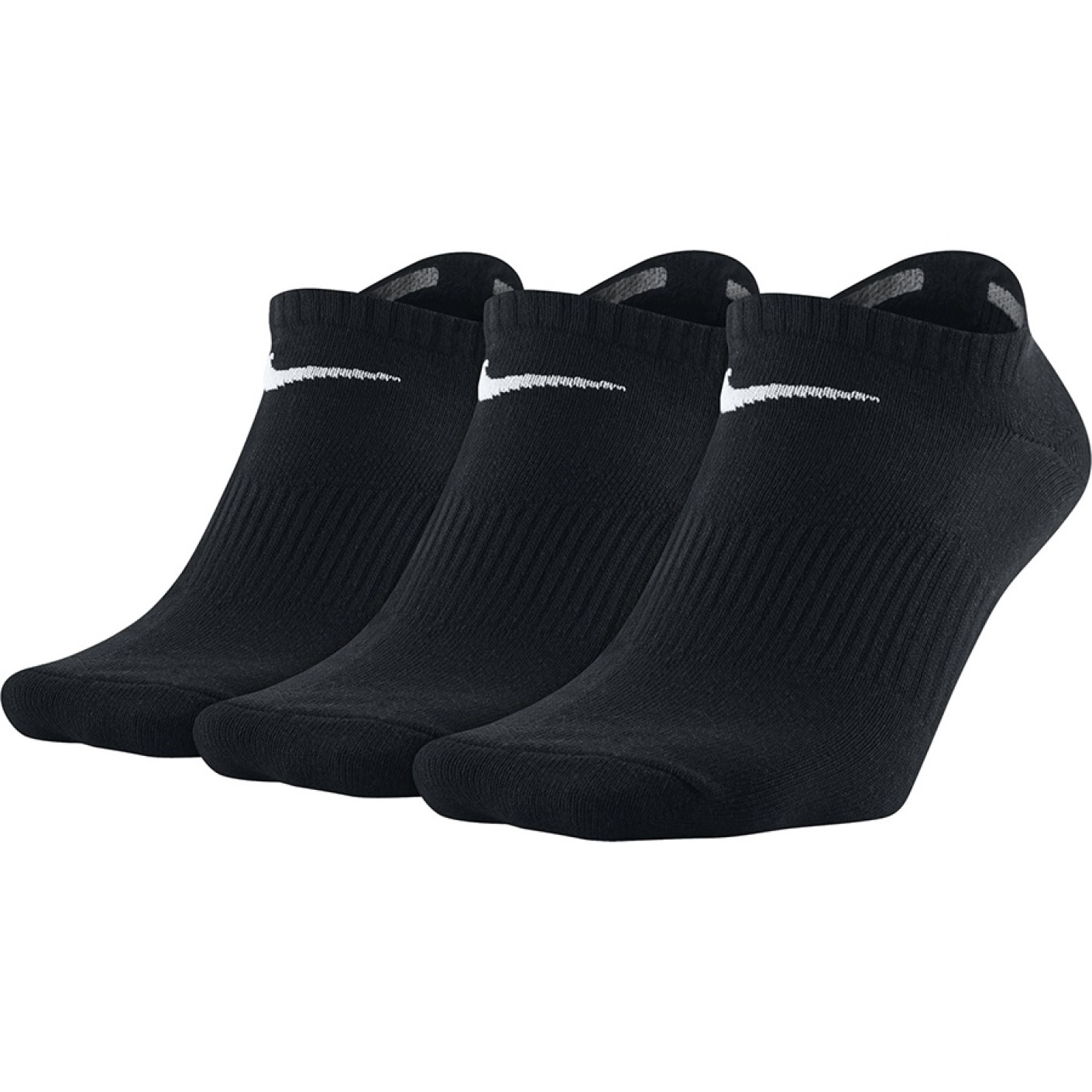 Nike Lightweight Enkelsokken Zwart Wit