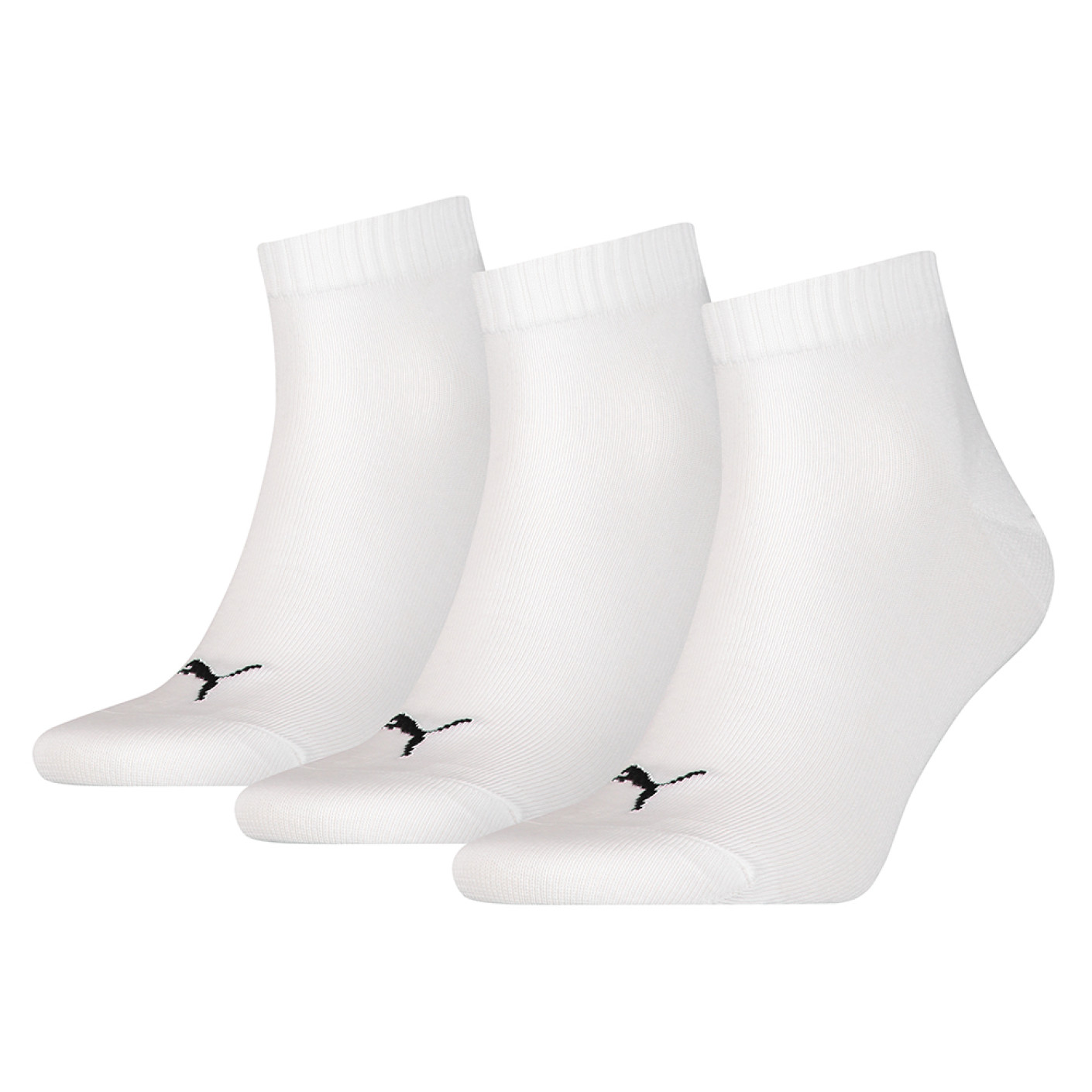 PUMA Chaussettes de Sport Quart 3-Pack Blanc 