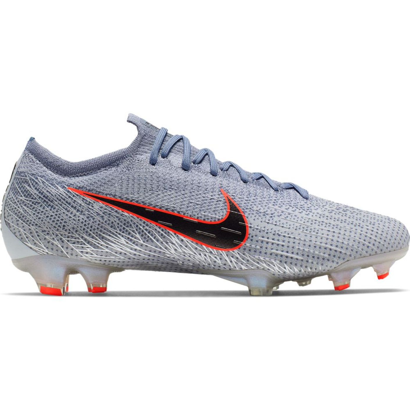 Nike Mercurial Vapor 12 ELITE Gras Voetbalschoenen FG Grijs Zwart Blauw Voetbalshop.be