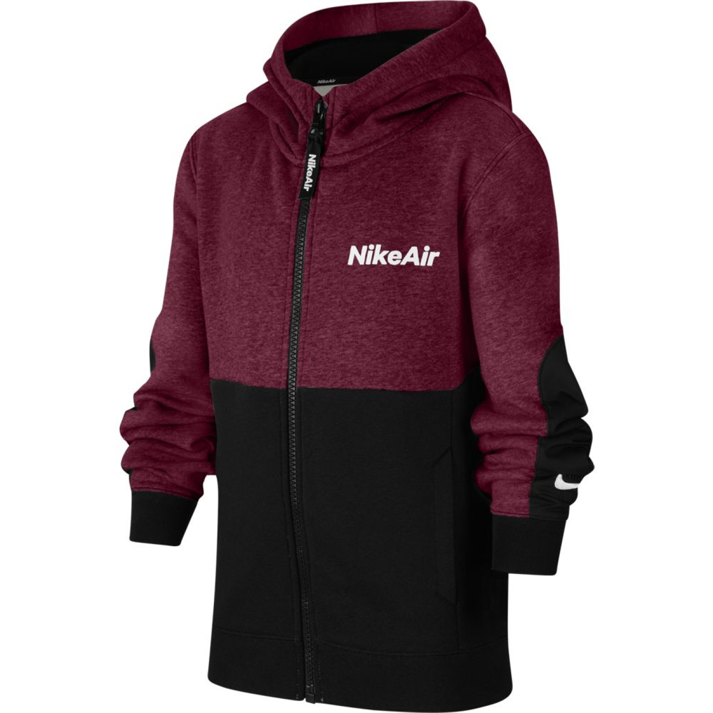 Nike NSW Air Full-Zip Sweat à capuche enfant Rouge Foncé Noir