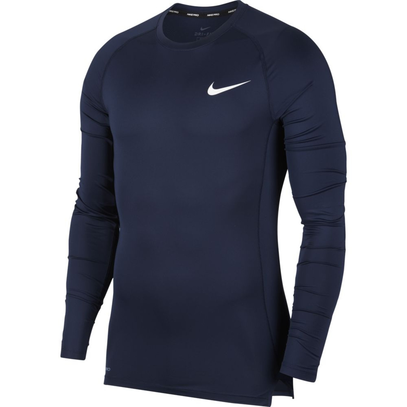 Nike Pro Ondershirt Lange Mouwen Donkerblauw Wit