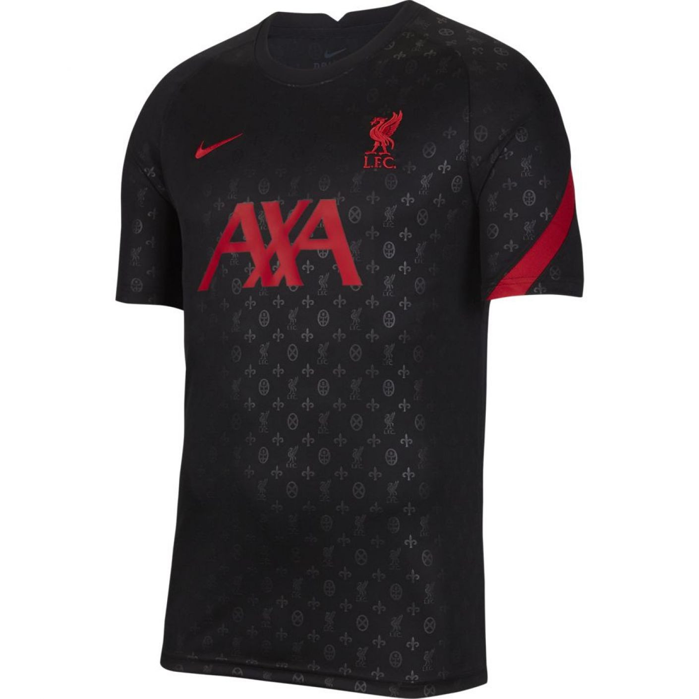 Nike Liverpool Pre-Match Trainingsshirt 2020-2021 Kids Zwart Rood
