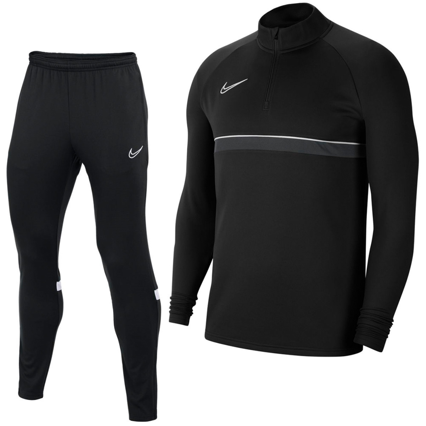 Nike Dri-Fit Academy 21 Trainingspak Zwart Wit