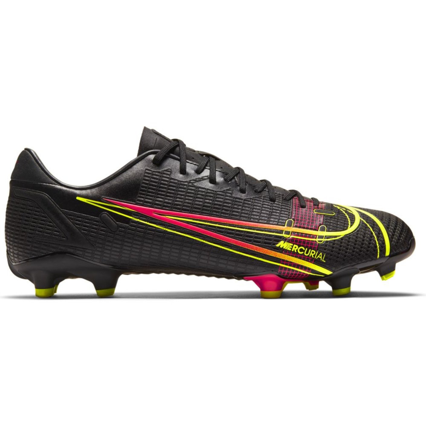 Chaussures de Foot Nike Mercurial Vapor 14 Academy Herbe et gazon artificiel (MG) Noir Jaune