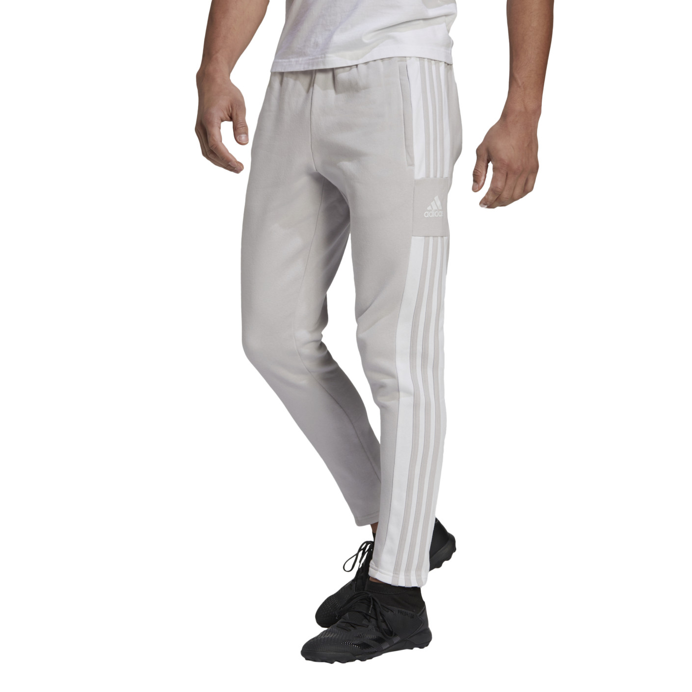 adidas Squadra 21 Sweat Pantalon d'Entraînement Gris Blanc