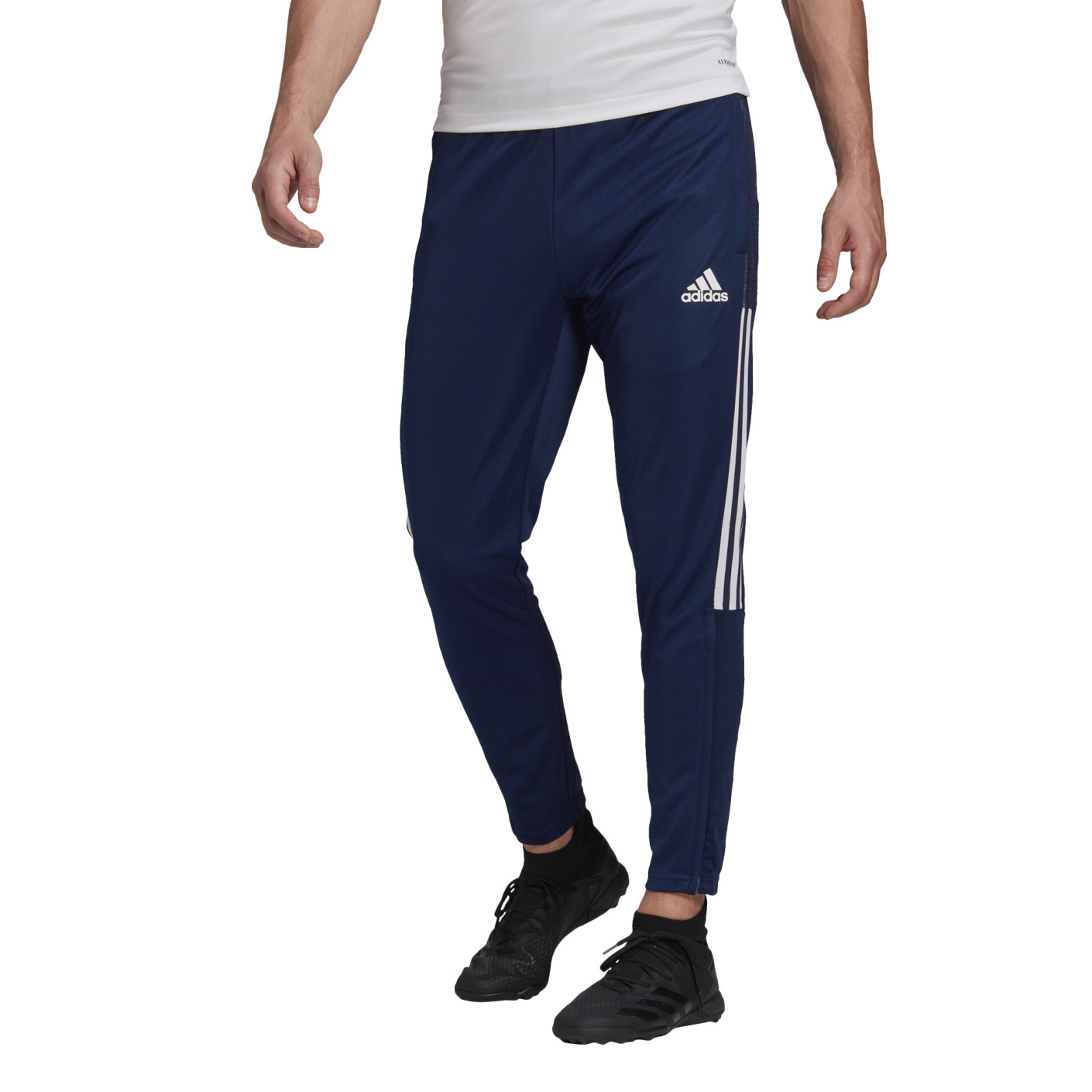 adidas Tiro 21 Trainingsbroek Donkerblauw Wit