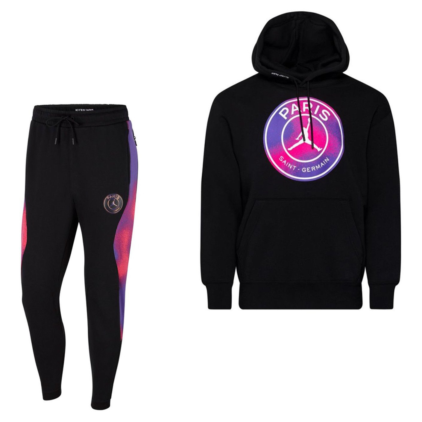 Nike Paris Saint Germain X Jordan Fleece Trainingspak 2021 Zwart