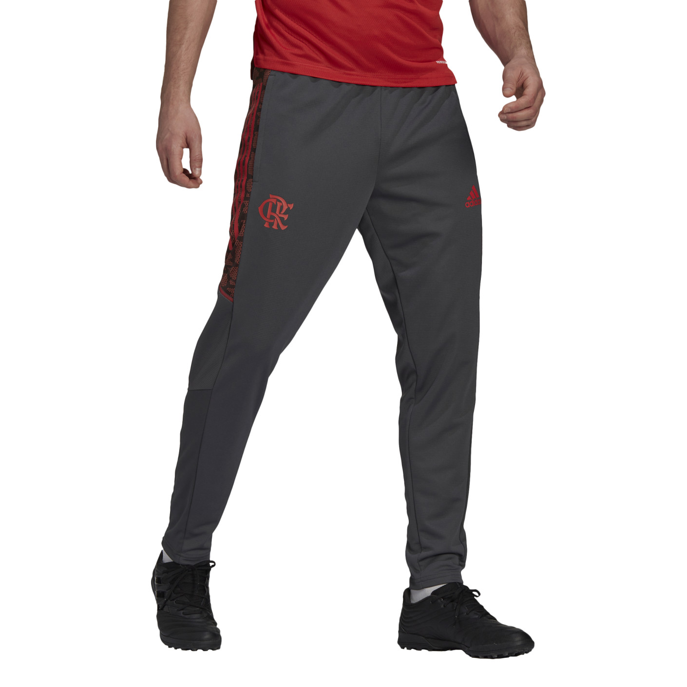 adidas CR Flamengo Pantalon d'Entraînement 2021-2022 Gris Foncé Rouge