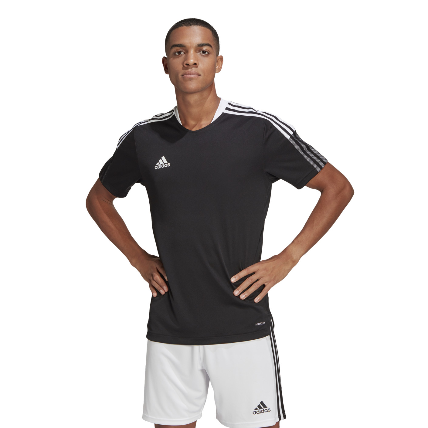 Maillot de football adidas Tiro 21 noir blanc