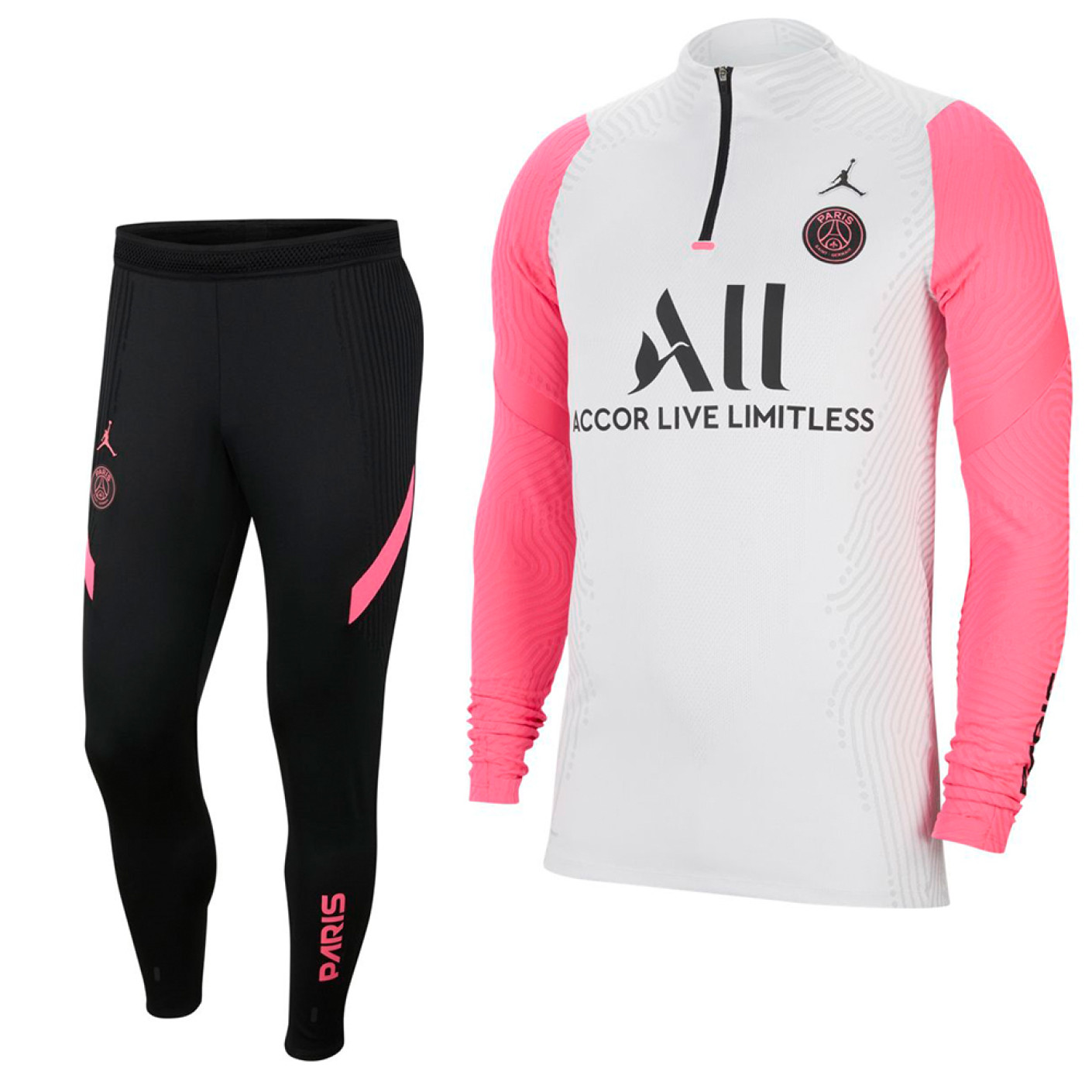 Zwart cheap roze trainingspak