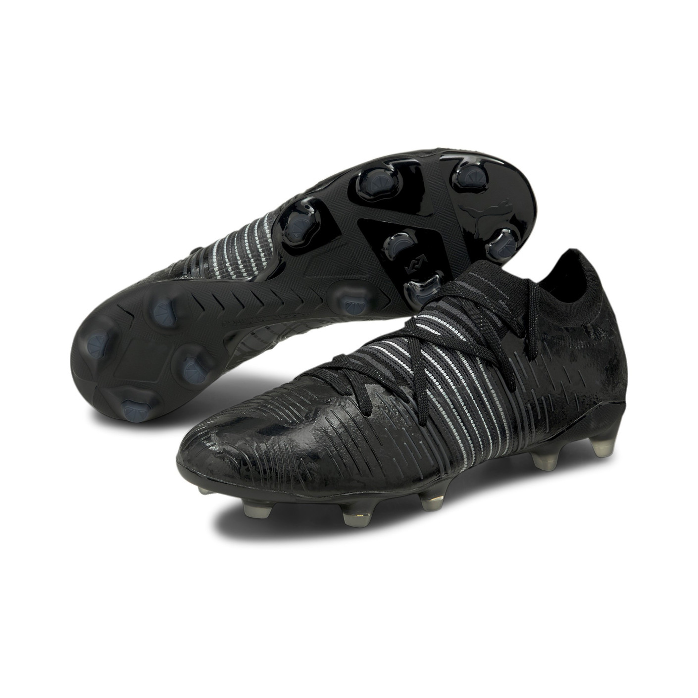PUMA FUTURE Z 2.1 Terrain sec / artificiel Chaussures de Foot (MG) Noir Gris