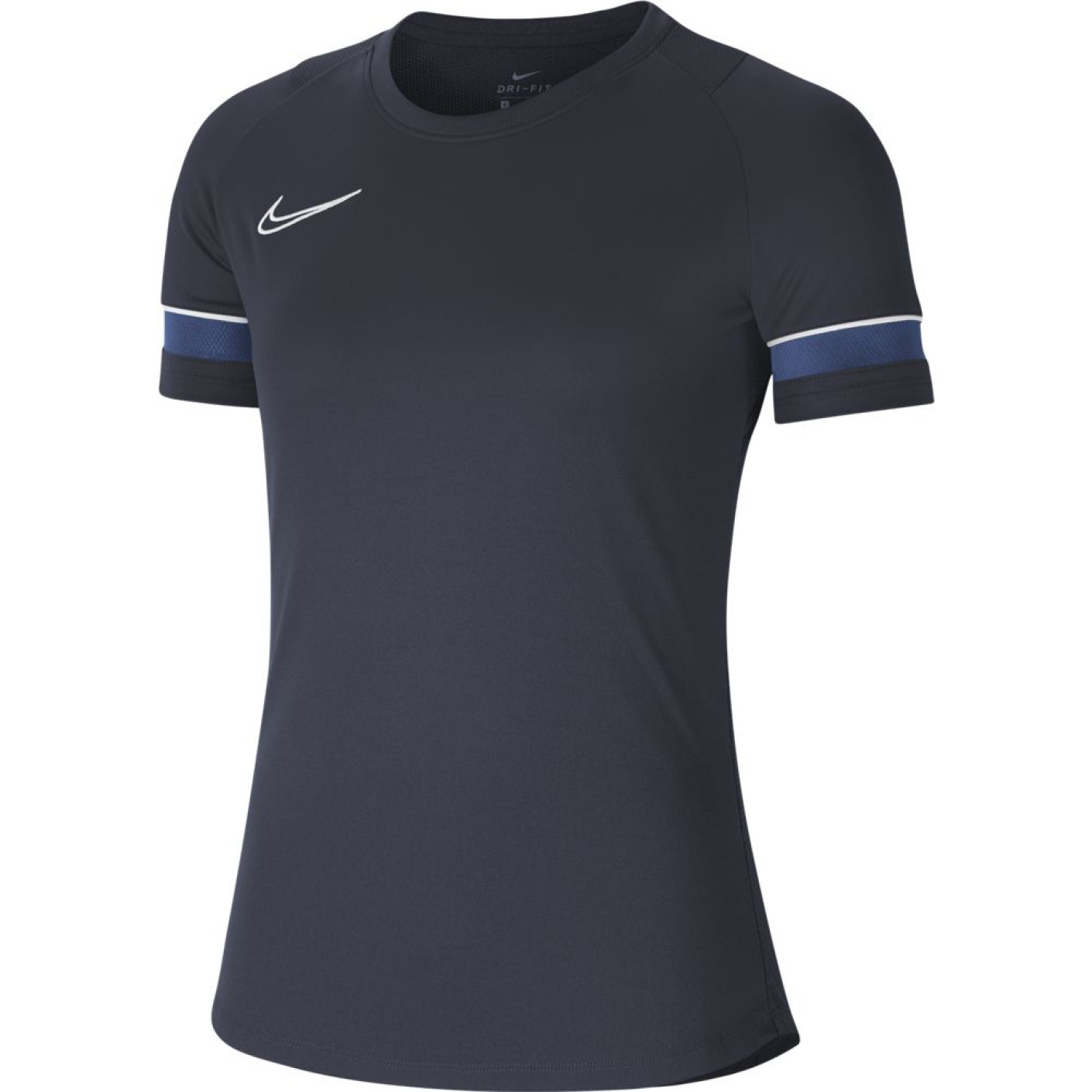 Chemise d'entraînement Nike Dri-Fit Academy 21 pour femme, bleu et blanc