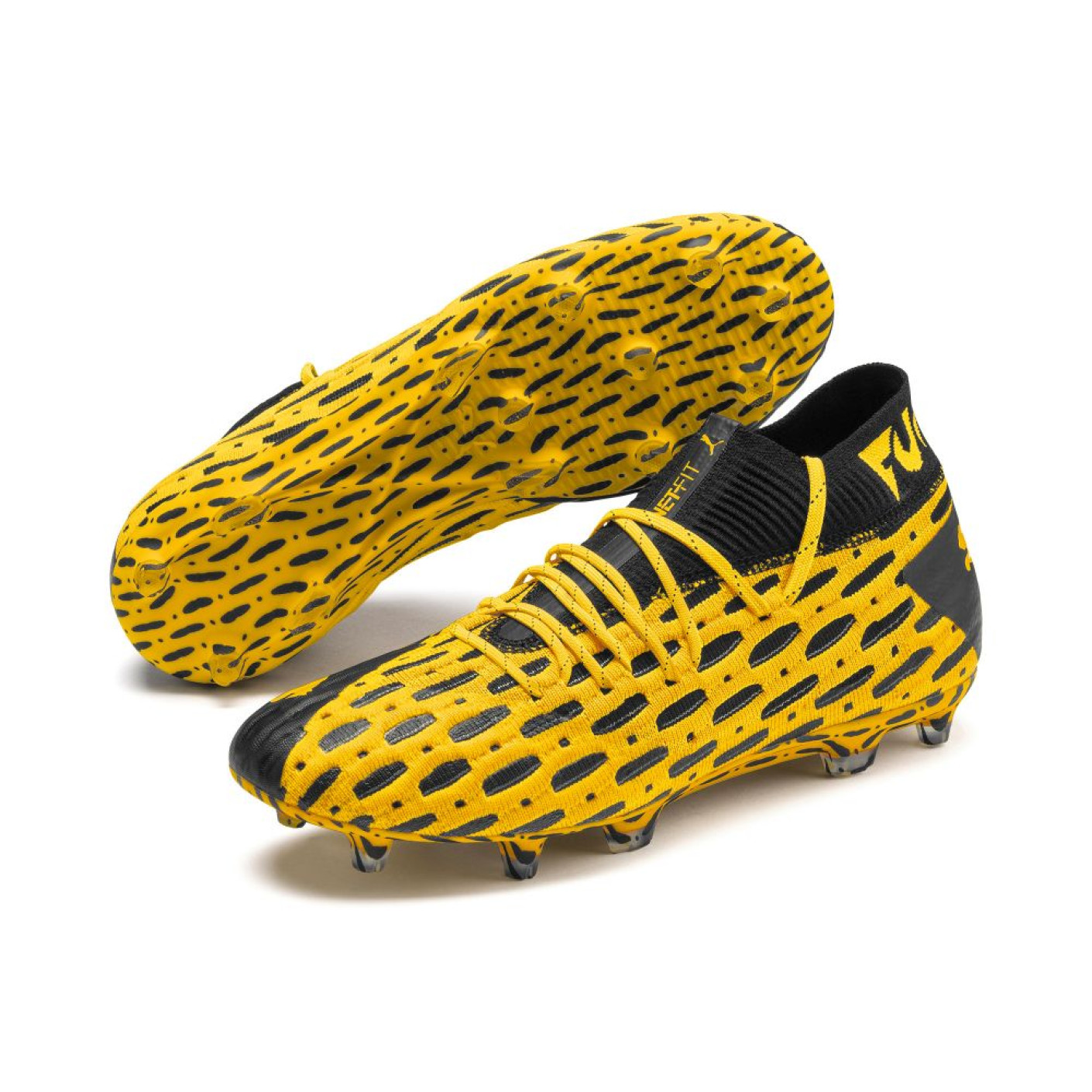 Gele sales puma voetbalschoenen