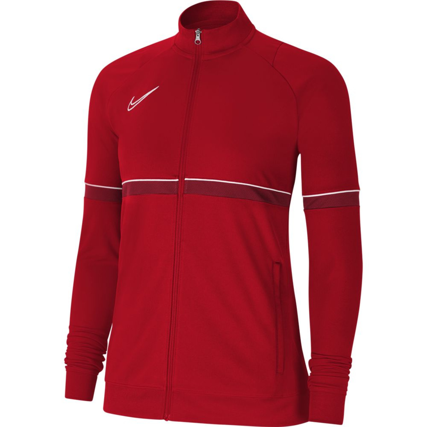 Veste d'entraînement Nike Dri-Fit Academy 21 pour femme, rouge
