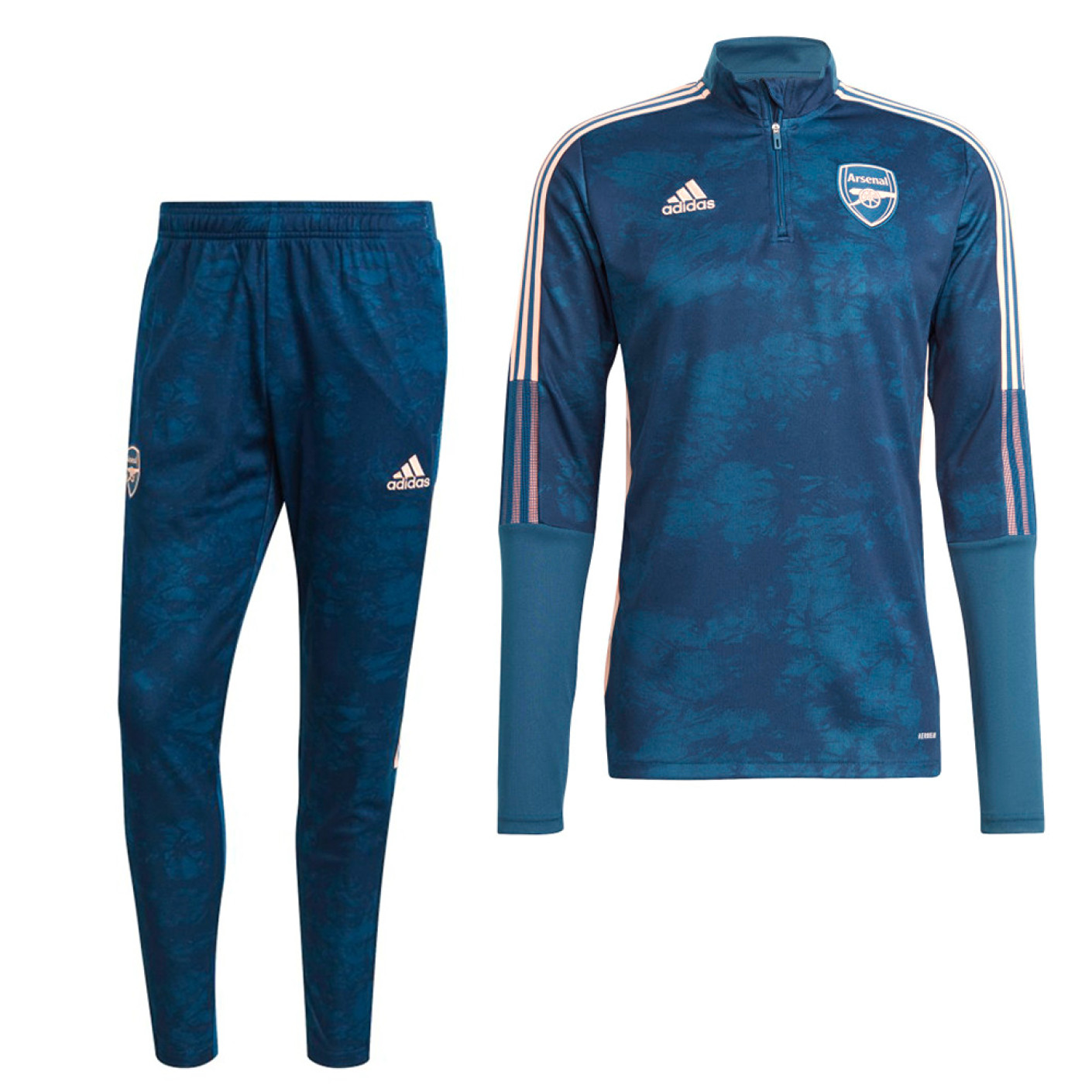 adidas Arsenal AOP Trainingspak 2020-2021 Donkerblauw Roze