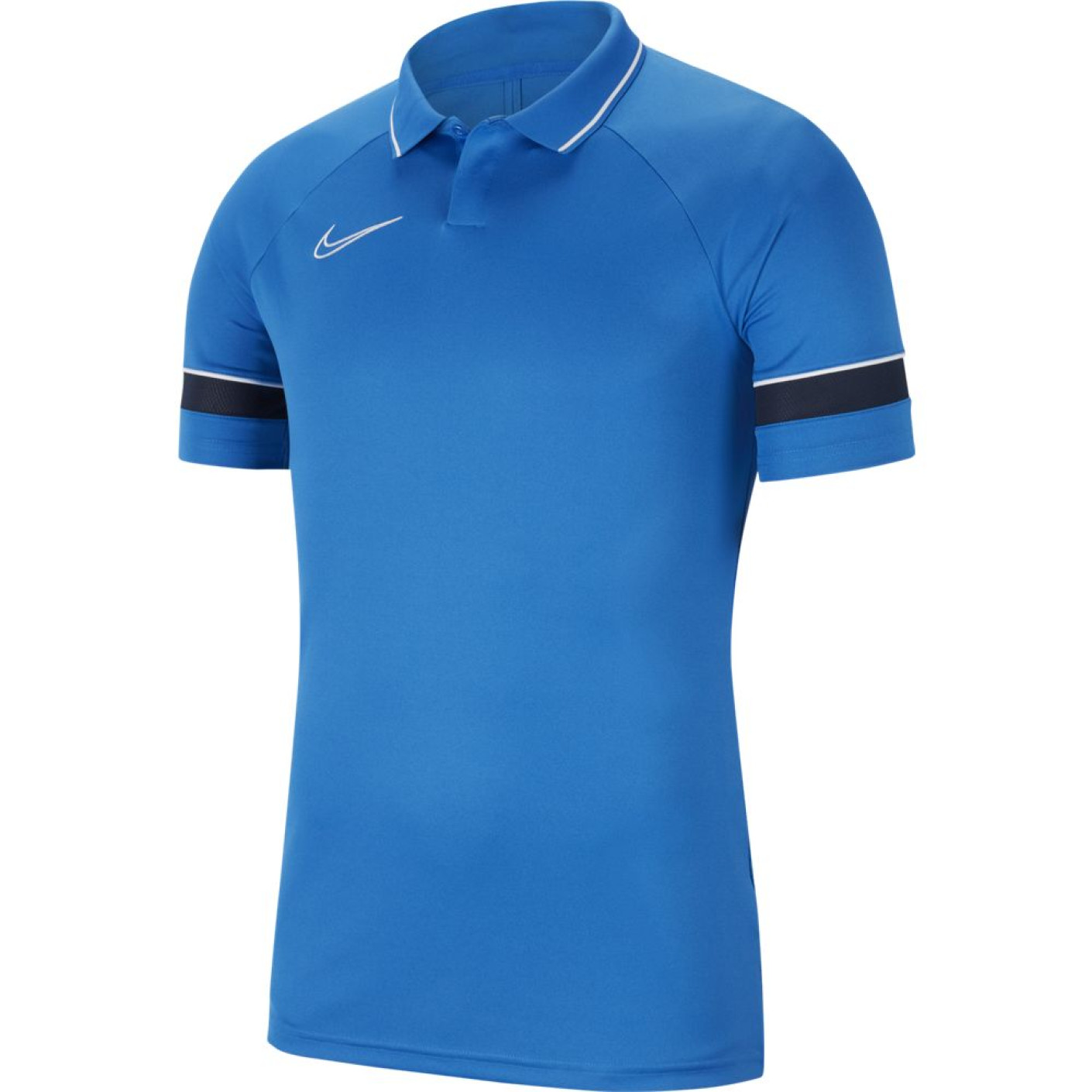Nike Dri-Fit Academy 21 Polo Royal Blauw