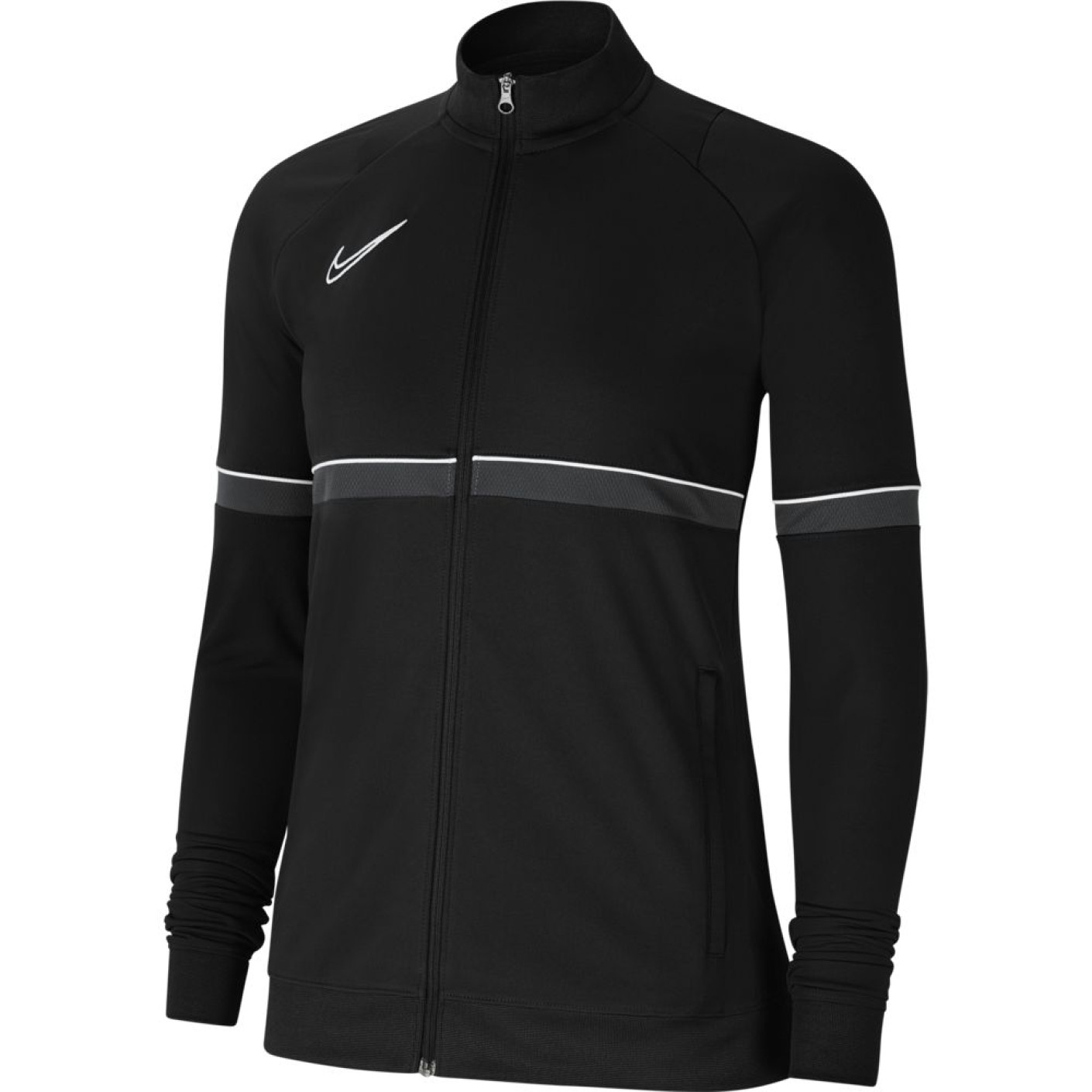 Veste d'entraînement Nike Dri-Fit Academy 21 pour femme, noir, blanc, anthracite