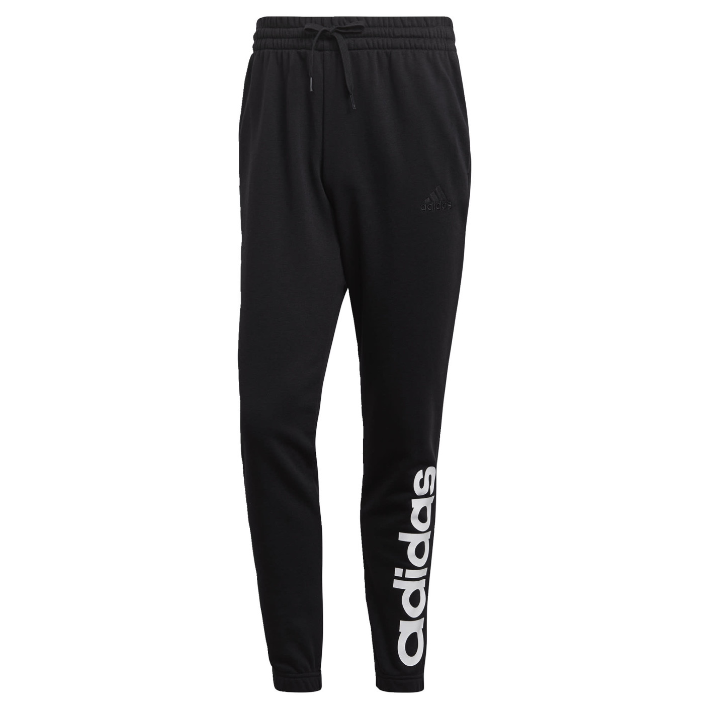 adidas Essentials French Terry Elastic Logo Broek Zwart
