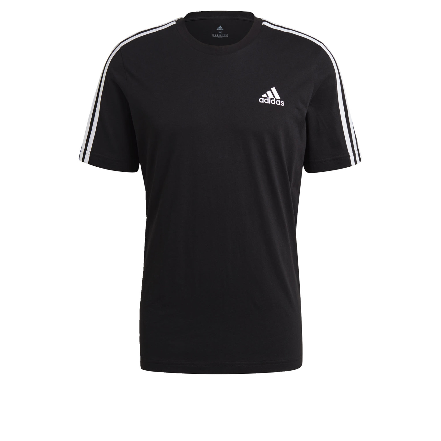 T-shirt adidas Essentials 3 bandes Noir Blanc