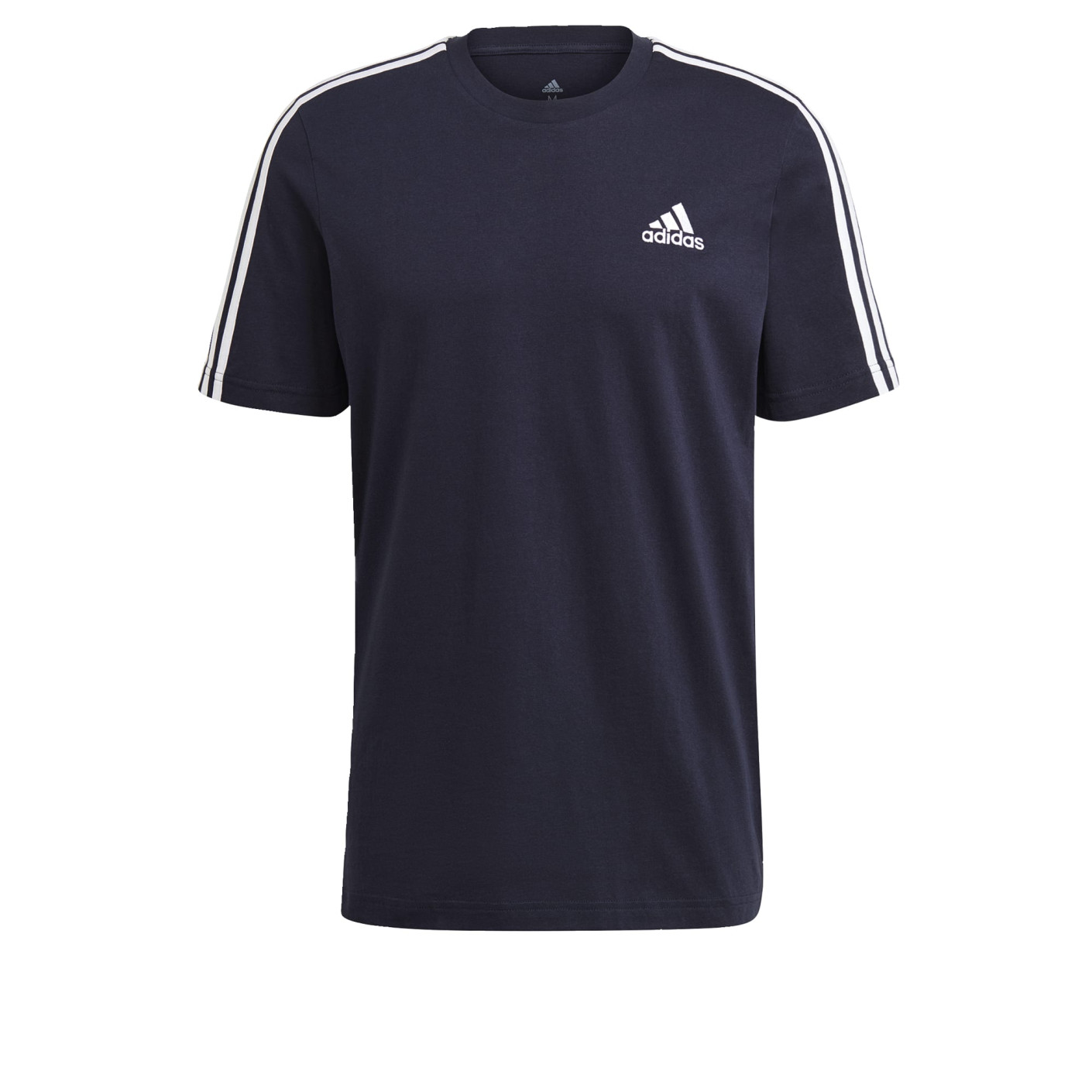 T-shirt adidas Essentials 3-Stripes Bleu Foncé Blanc