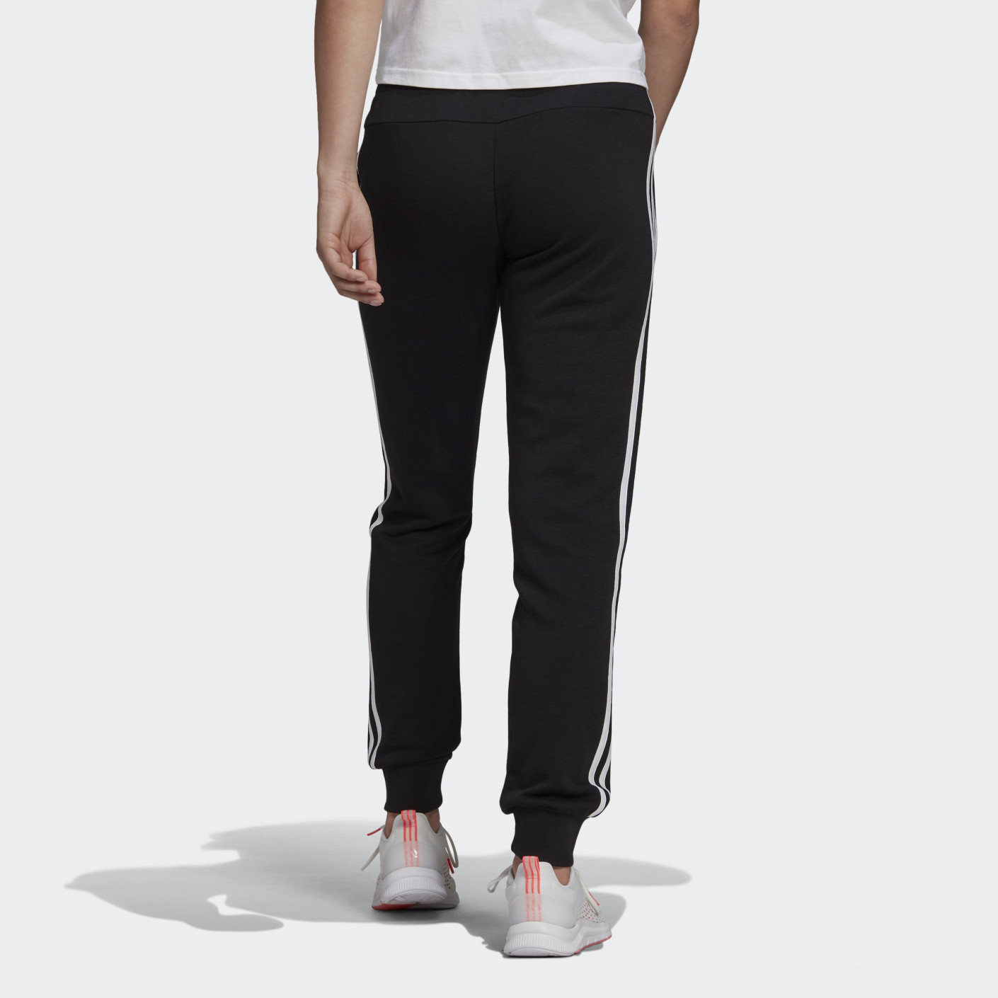 adidas Essentials French Terry 3 Stripes Broek Dames Zwart Voetbalshop.be
