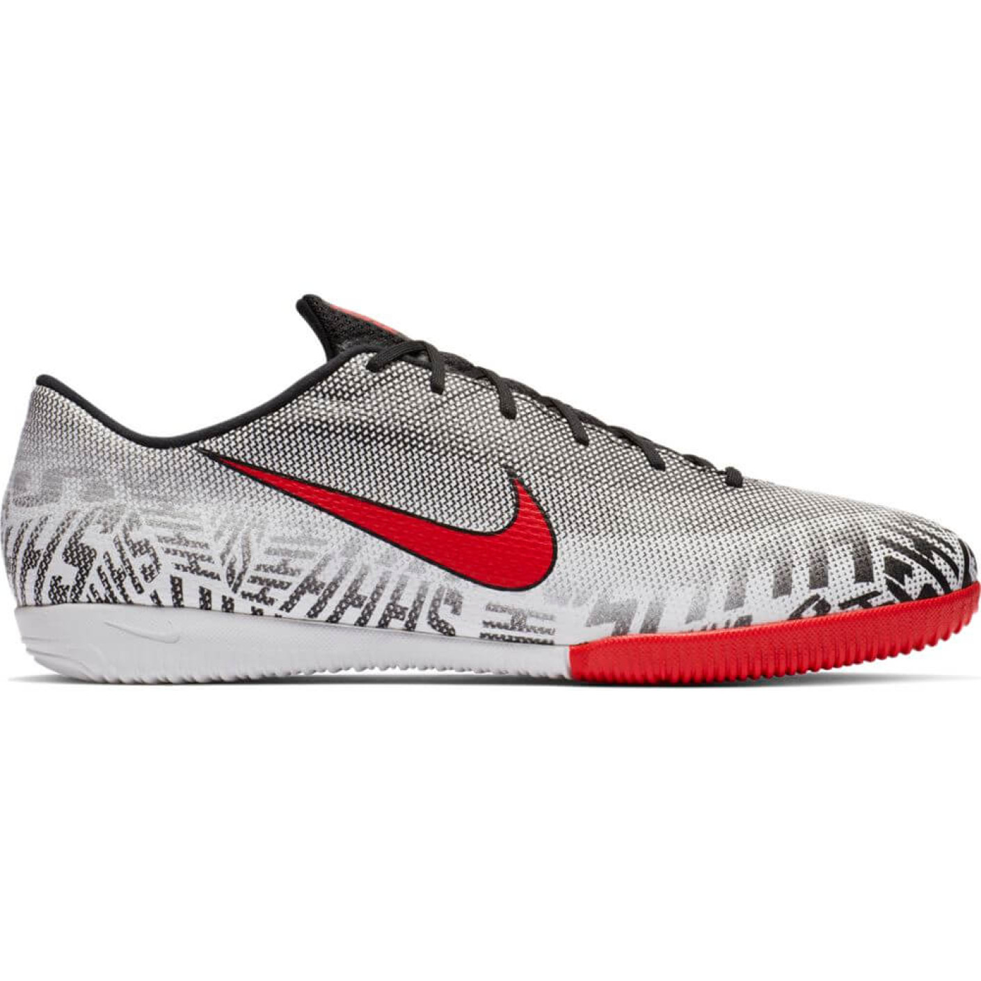 Nike Mercurial VAPOR 12 ACADEMY Neymar JR IC Zaalvoetbalschoenen Wit Zwart Rood Voetbalshop.be