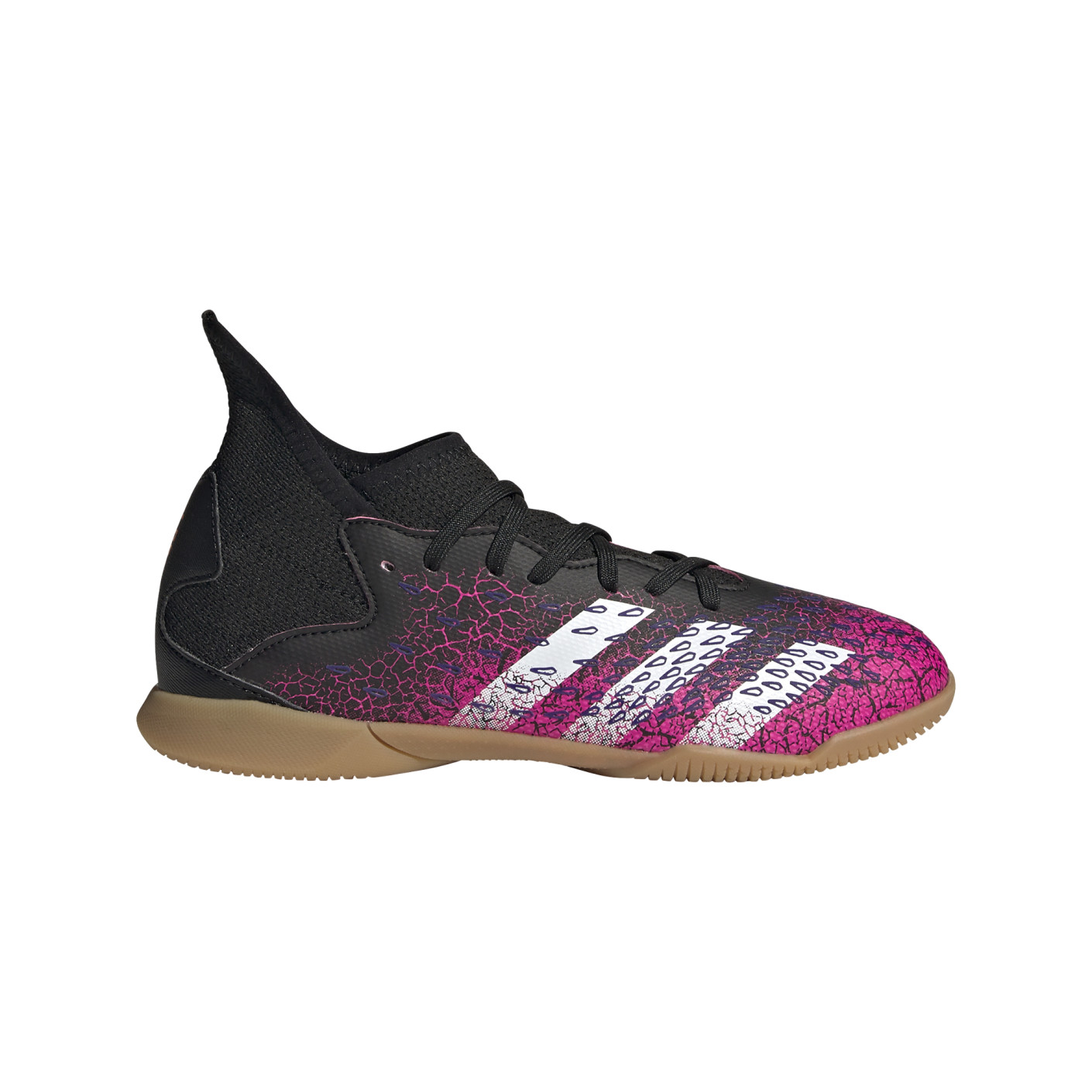 adidas Predator Freak.3 Chaussures de football en salle (IN) pour enfants Noir/blanc/rose
