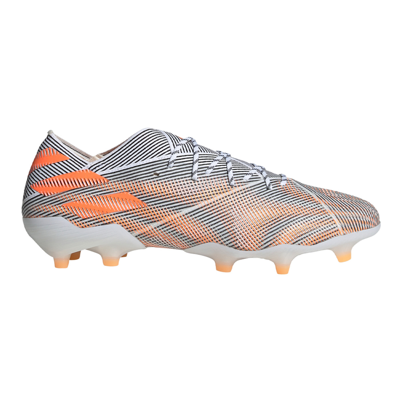 adidas Nemeziz.1 Gras Voetbalschoenen (FG) Wit Oranje Zwart