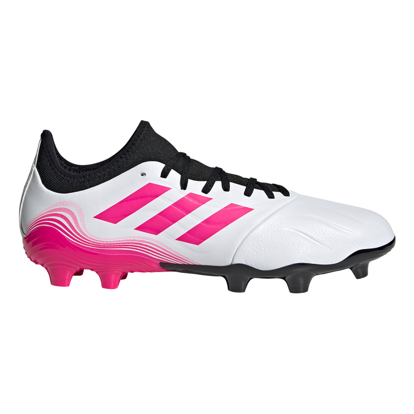 adidas Copa Sense.3 Gras Voetbalschoenen (FG) Wit Roze Zwart