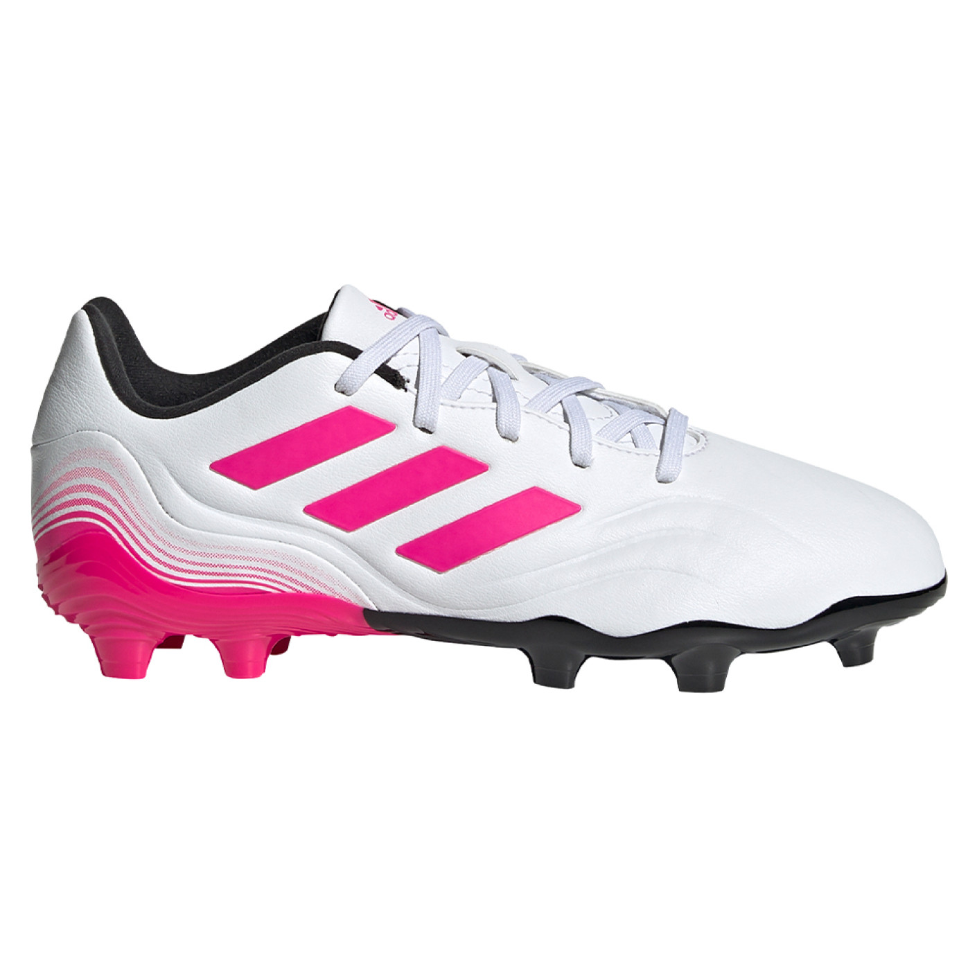 adidas Copa Sense.3 Gras Voetbalschoenen (FG) Kids Wit Roze Zwart