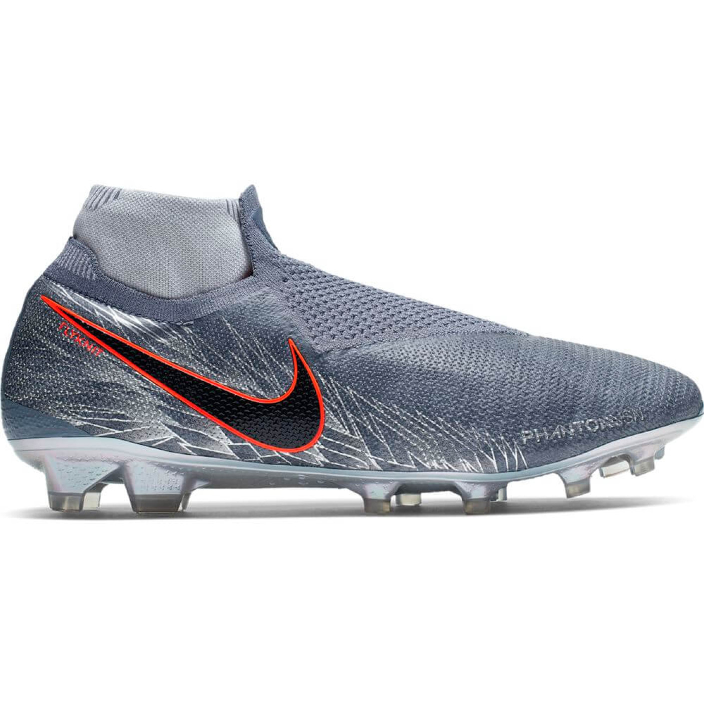 Nike PHANTOM VSN ELITE DF FG Voetbalschoenen Blauwgrijs Oranje Zwart Voetbalshop.be