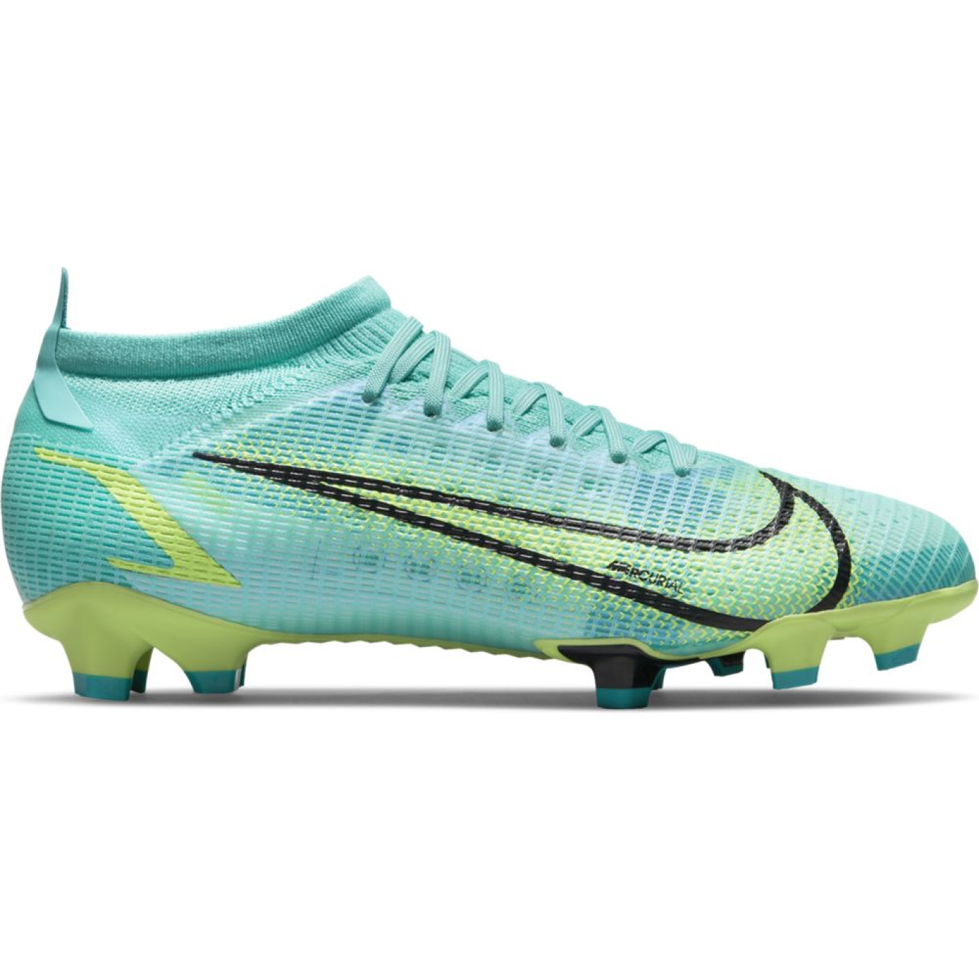 Chaussures de Foot Nike Mercurial Vapor 14 Pro Grass FG Turquoise Lime Voetbalshop.be