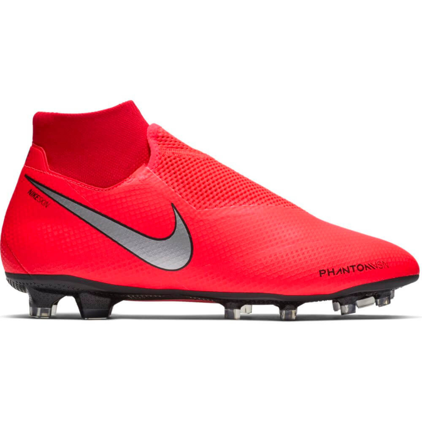 Nike Phantom GT Academy FG/MG Sr. voetbalschoenen zwart/rood/grijs -  Schoenen.nl